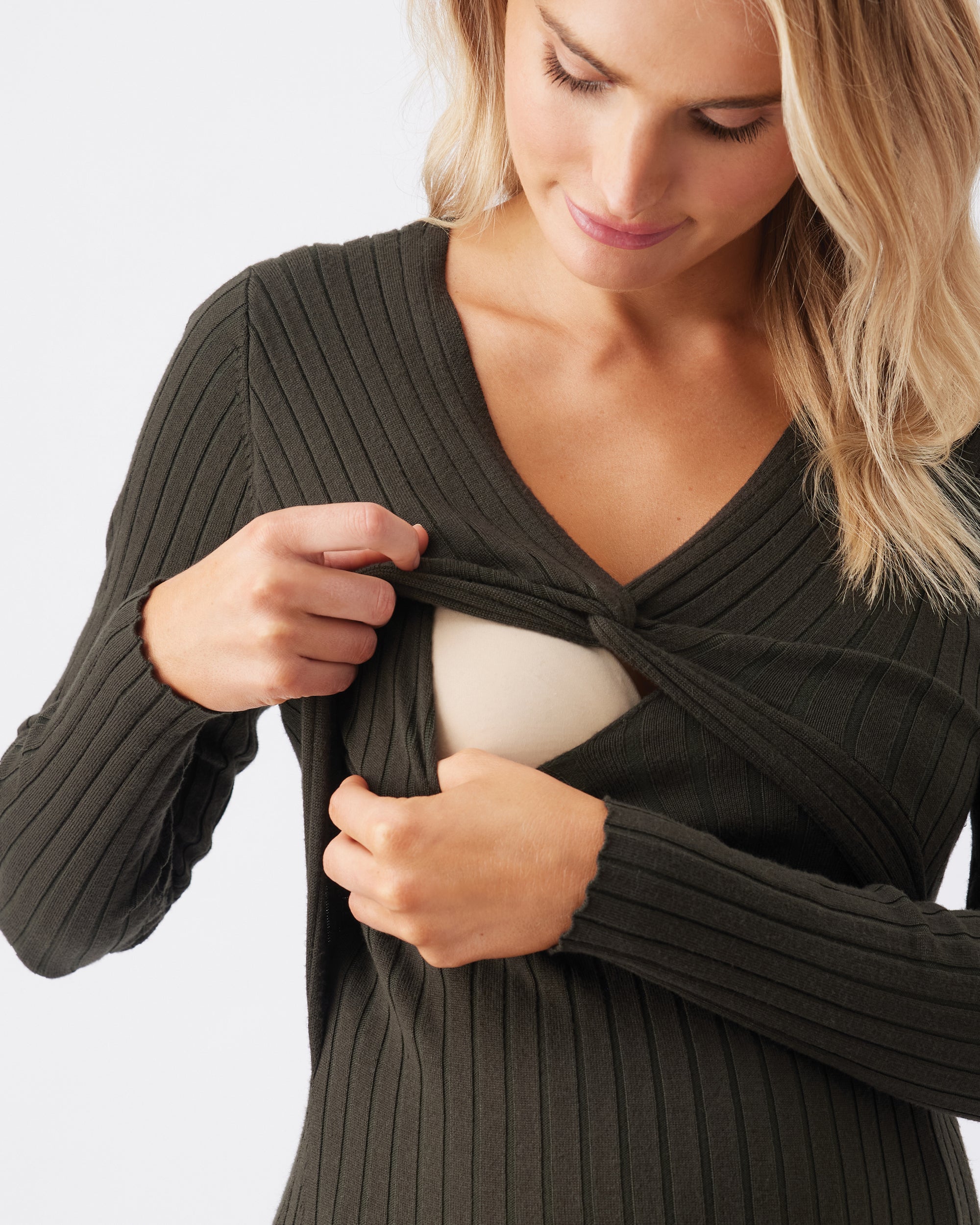 Remi Knit Nursing Dress  Ivy