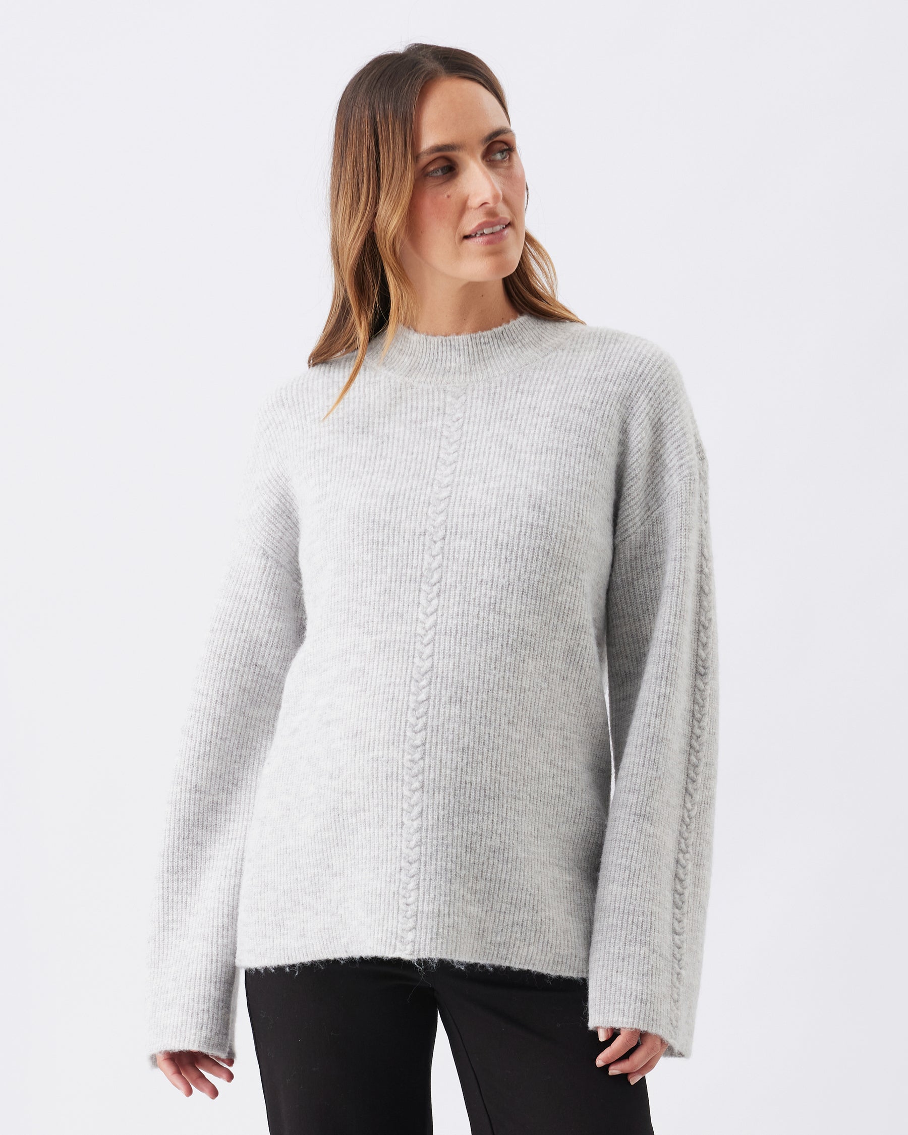 Starci Cable Knit  Silver Marle