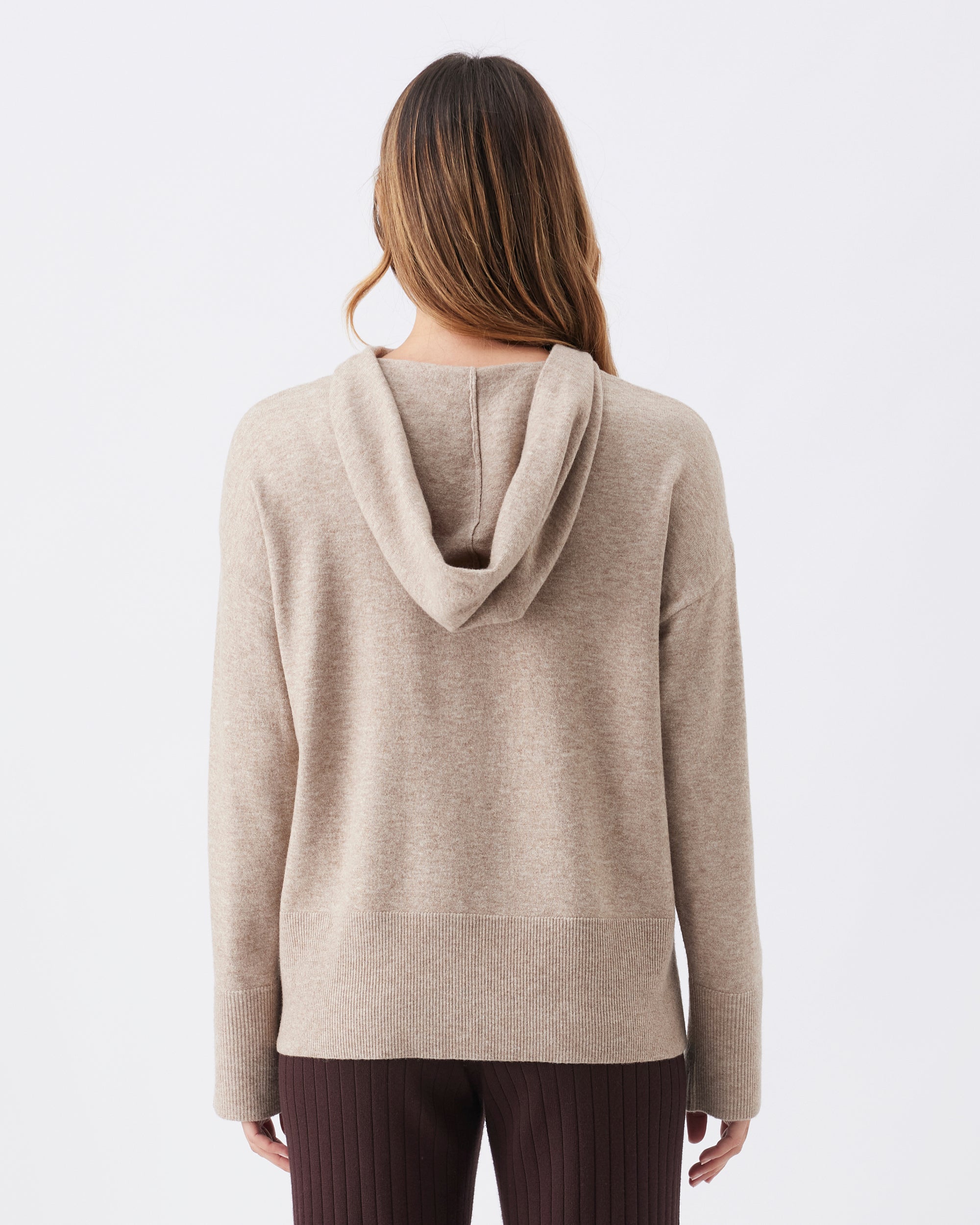 Finley Nursing Knit Hoodie   Latte