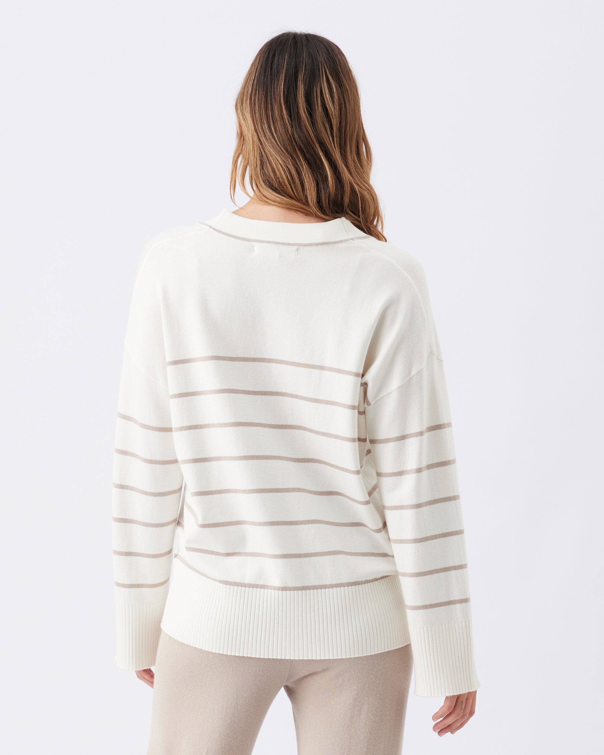 Ellis Knit Cardigan Off White / Stone