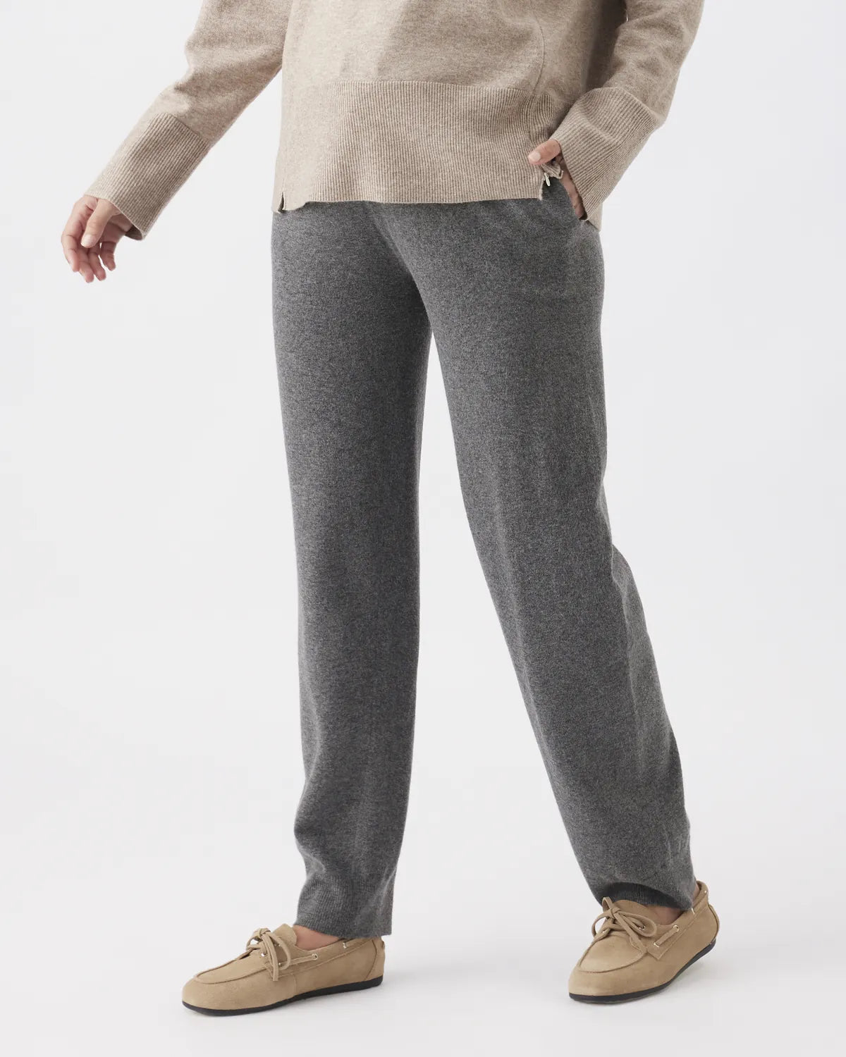 Coco Knit Pant  Charcoal Marle