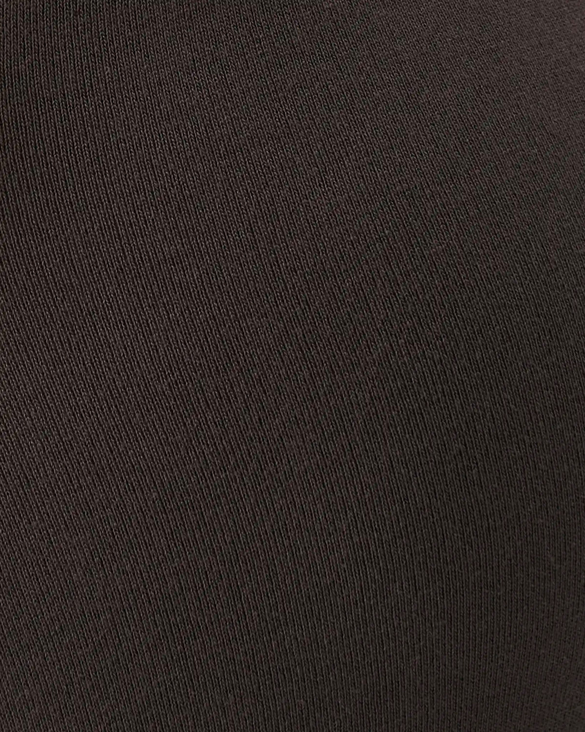 A close-up of a dark charcoal gray ribbed knit fabric texture.