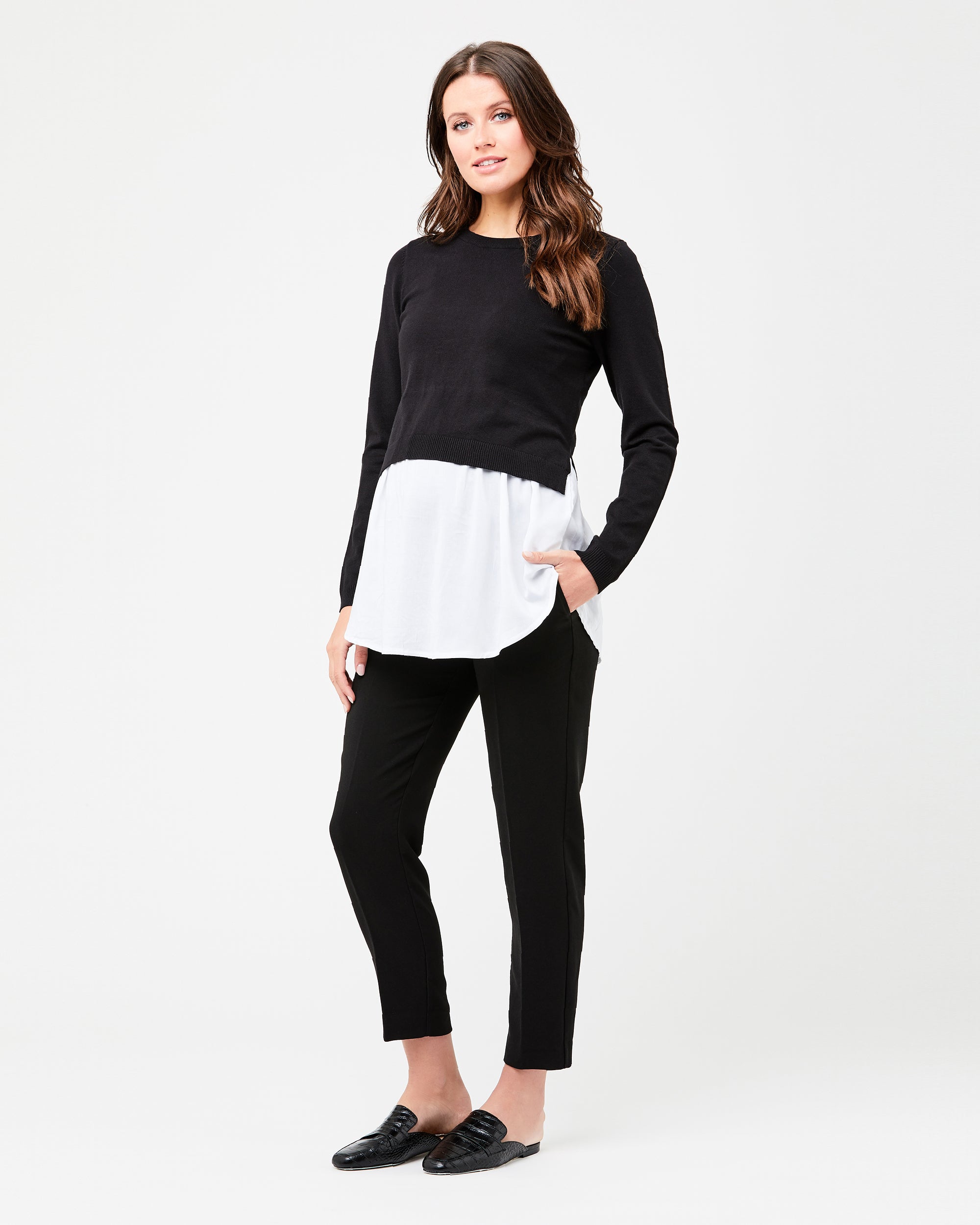 Pia Nursing Knit Black