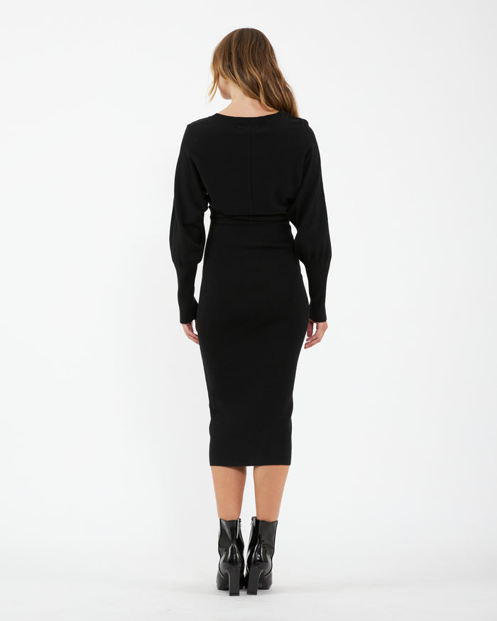 Sloane Knit Dress Black