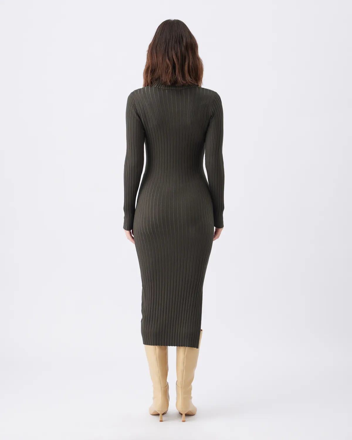 Nella Rib Nursing Knit Dress  Ivy