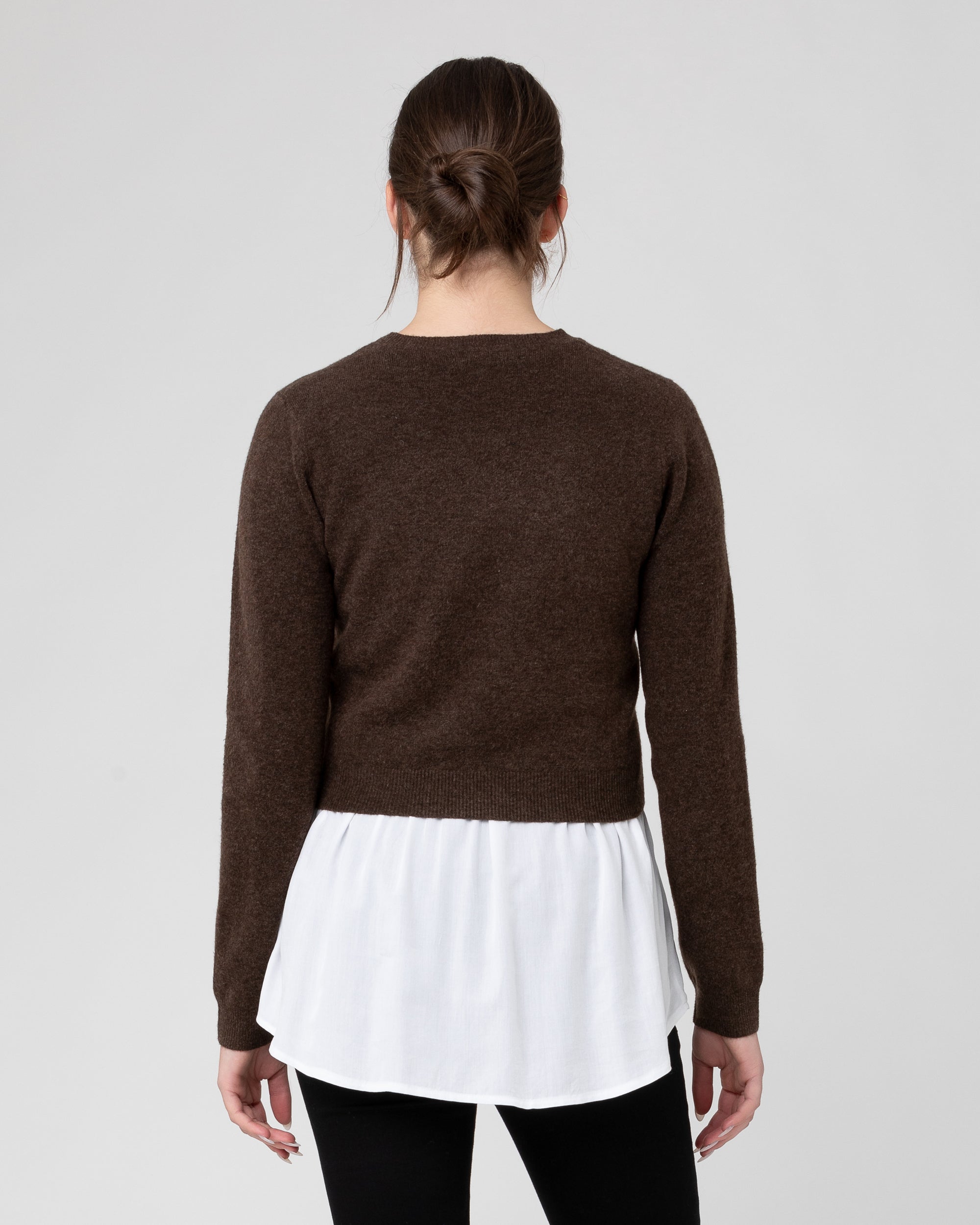 Sandy Detachable Nursing Knit  Chocolate