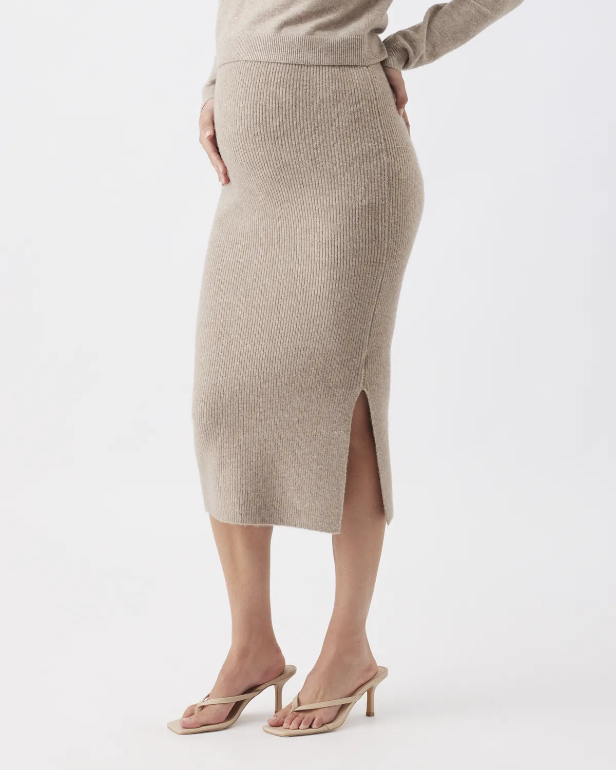 Dani Knit Skirt Latte