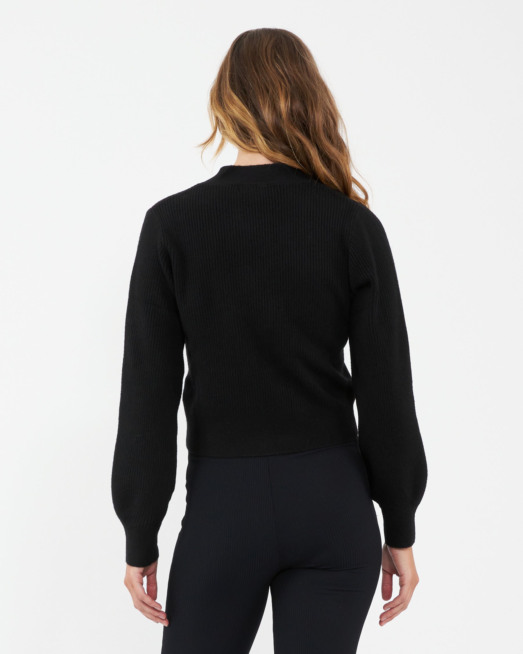 Tiffany Crop Knit Cardi  Black