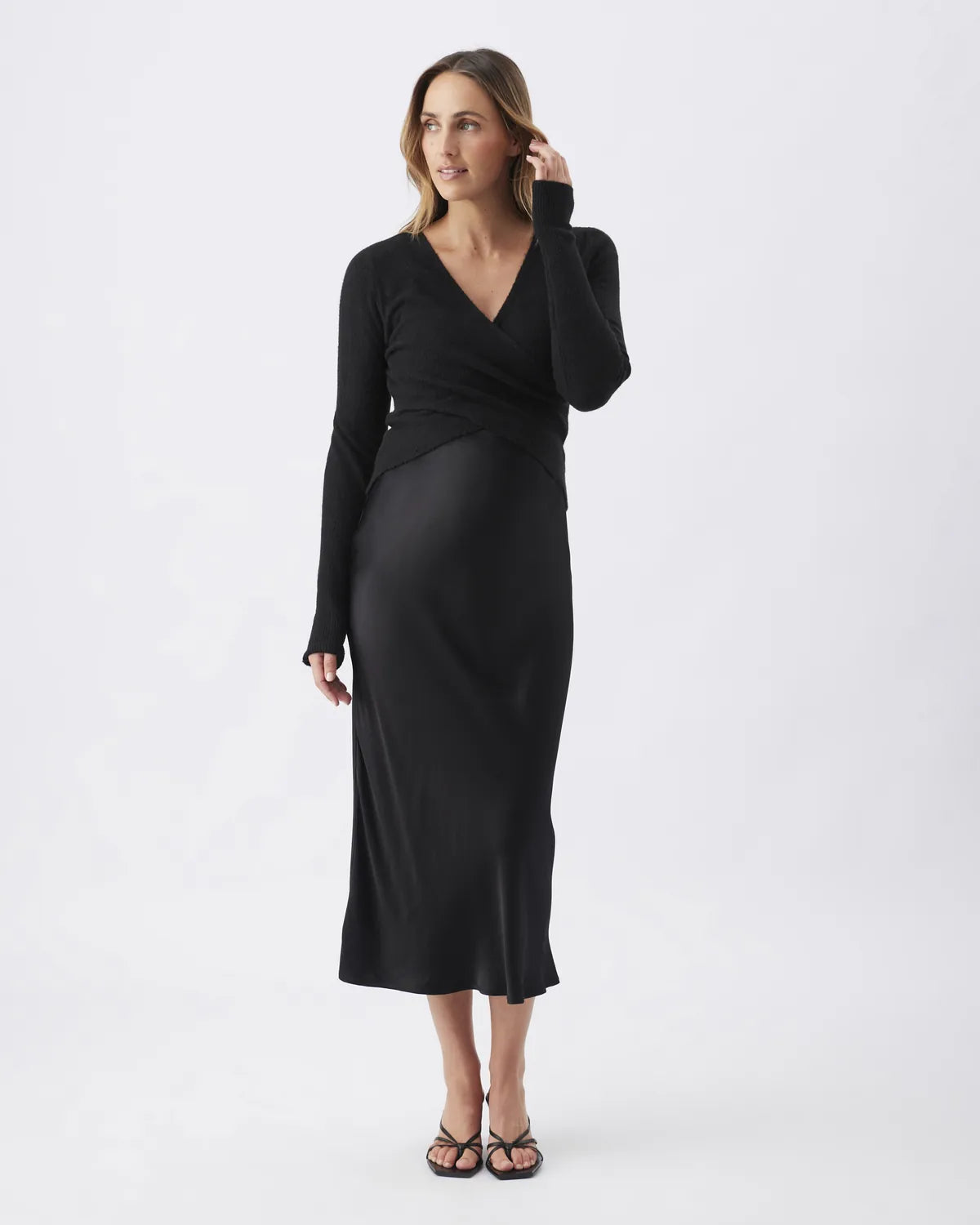 Willa Nursing Knit Black