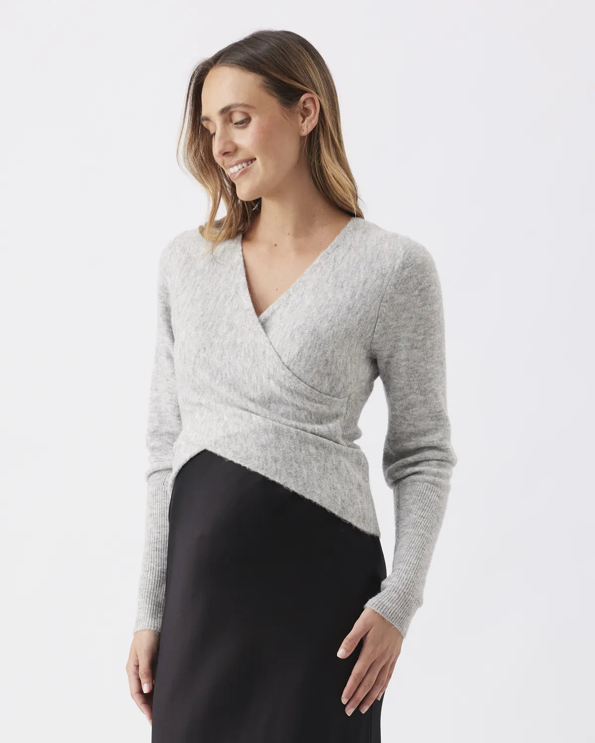 Willa Nursing Knit Silver Marle