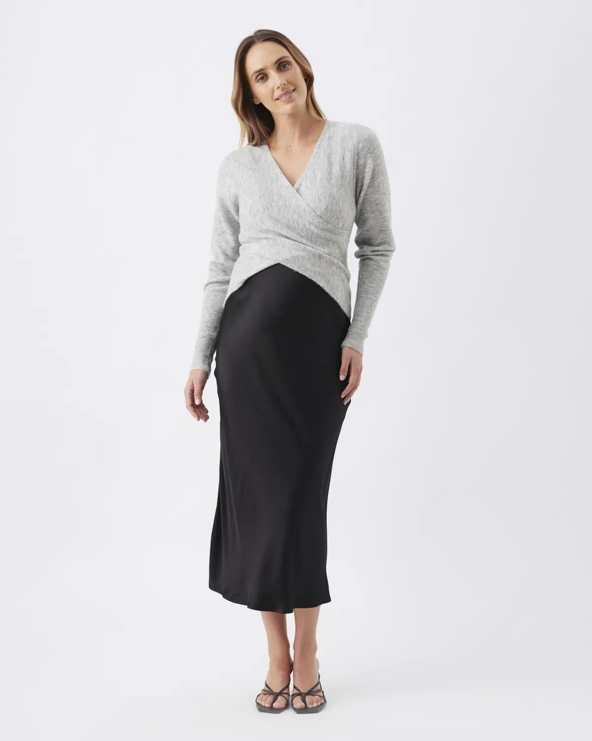 Willa Nursing Knit Silver Marle