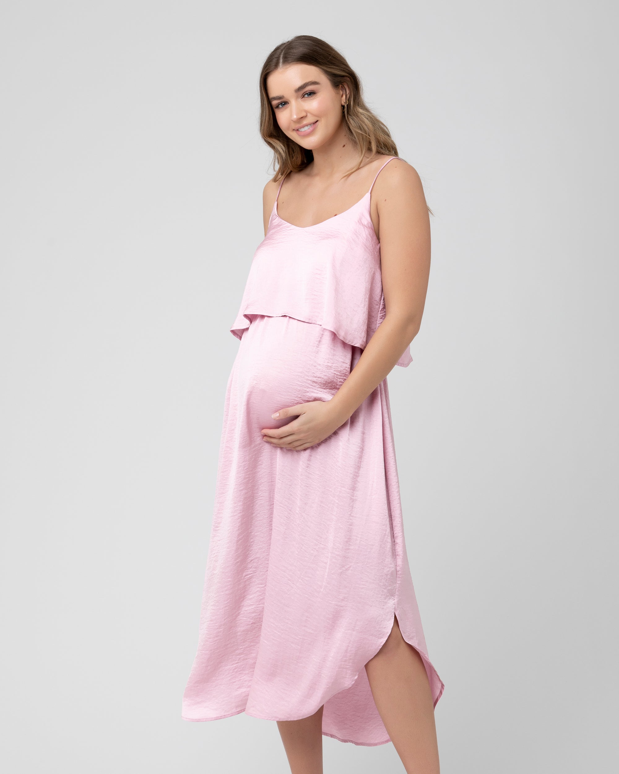 Nursing Slip Dress Pink