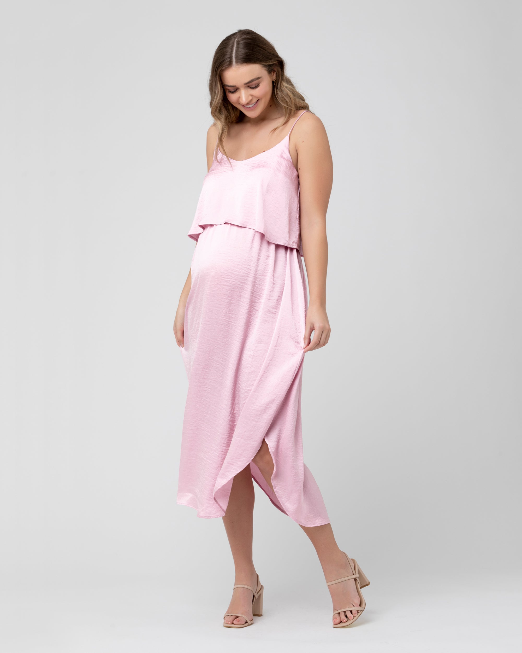 Nursing Slip Dress Pink