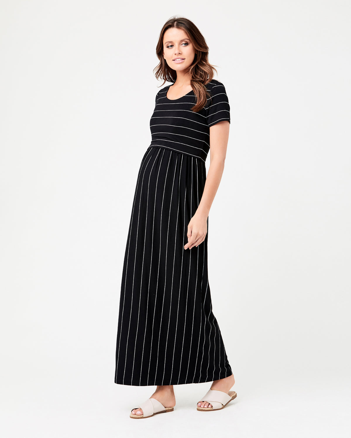 Corliss Nursing Dress Black