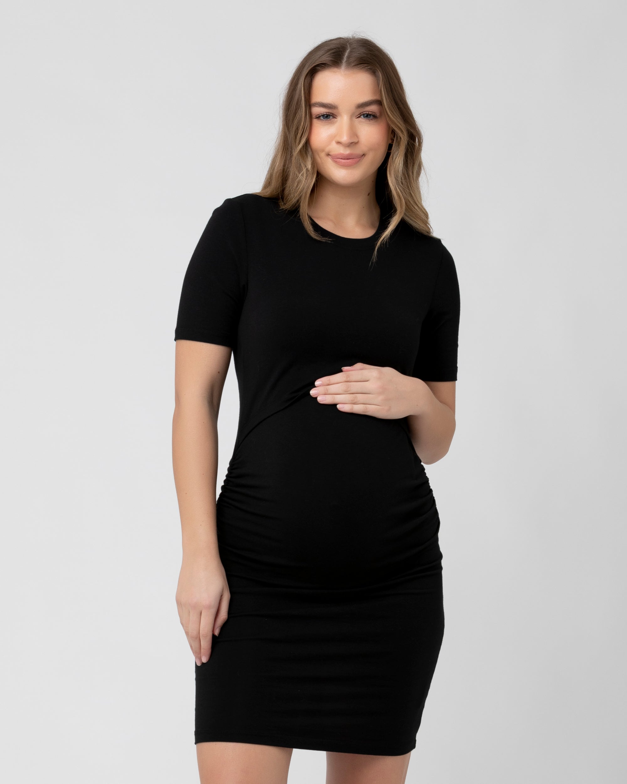 Organic Nursing Dress Black