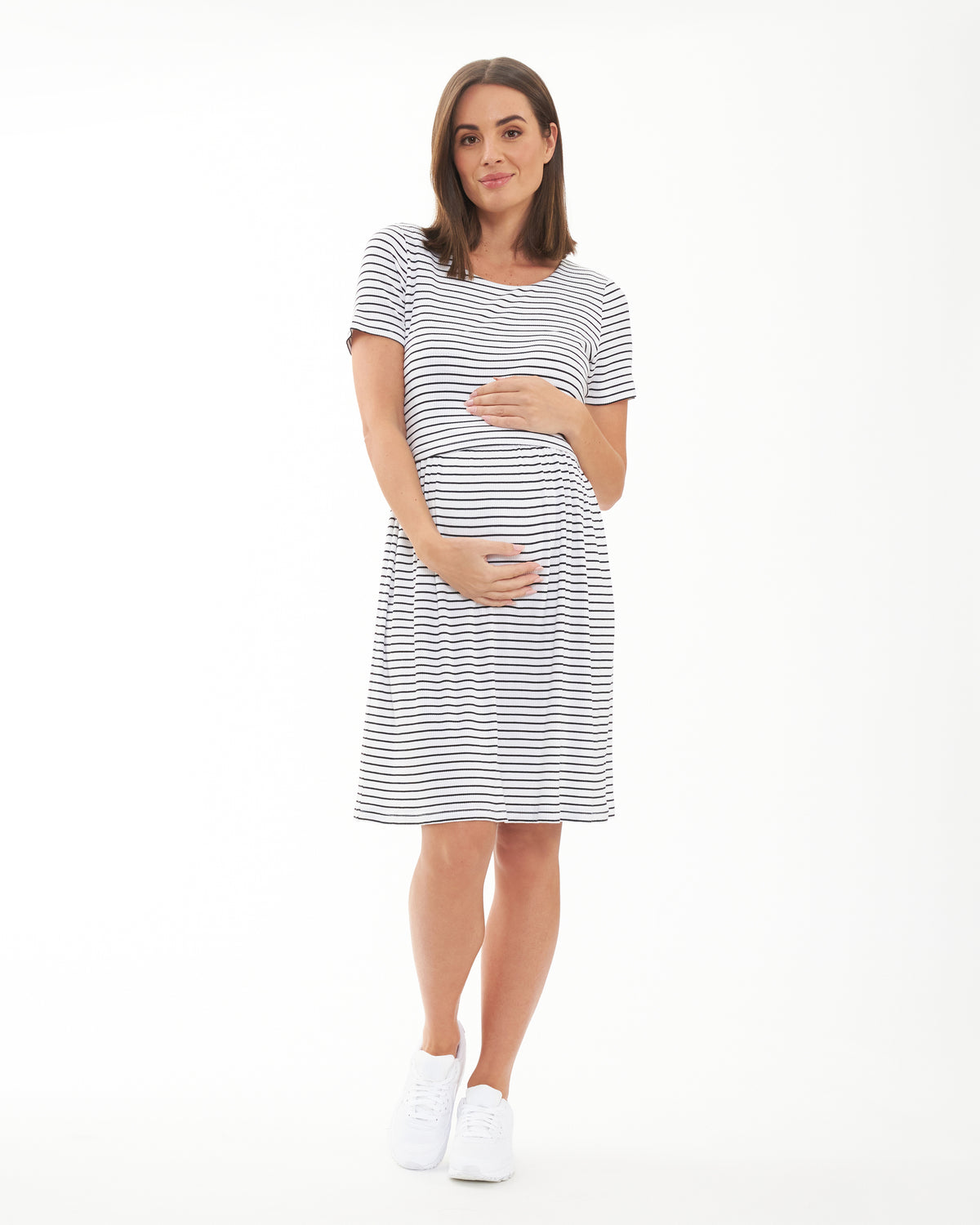 breastfeeding cotton dress Black Skater this is your storywoven into every thread Nom Lily Maternity & Nursing