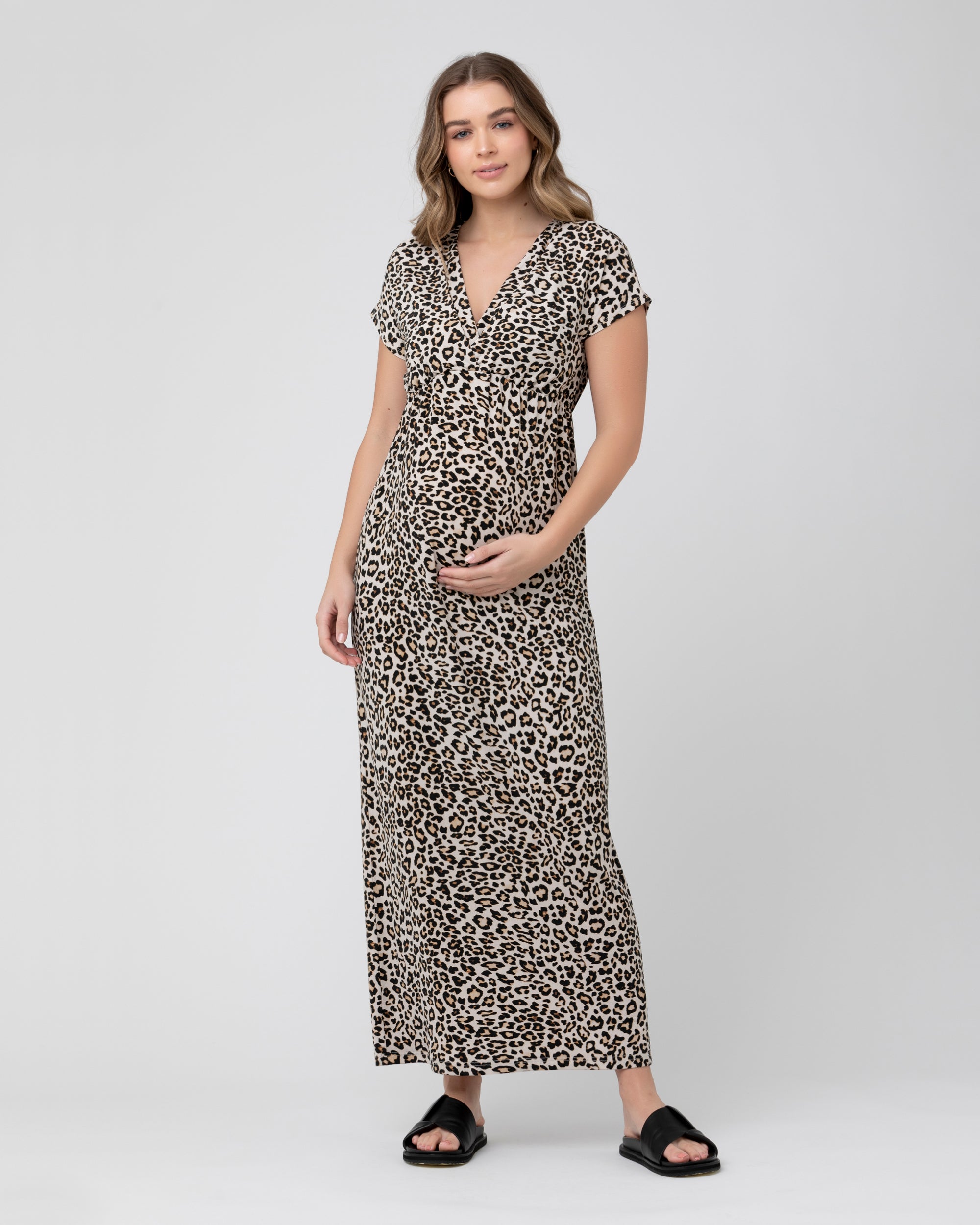 Leo Maxi Nursing Dress  Natural
