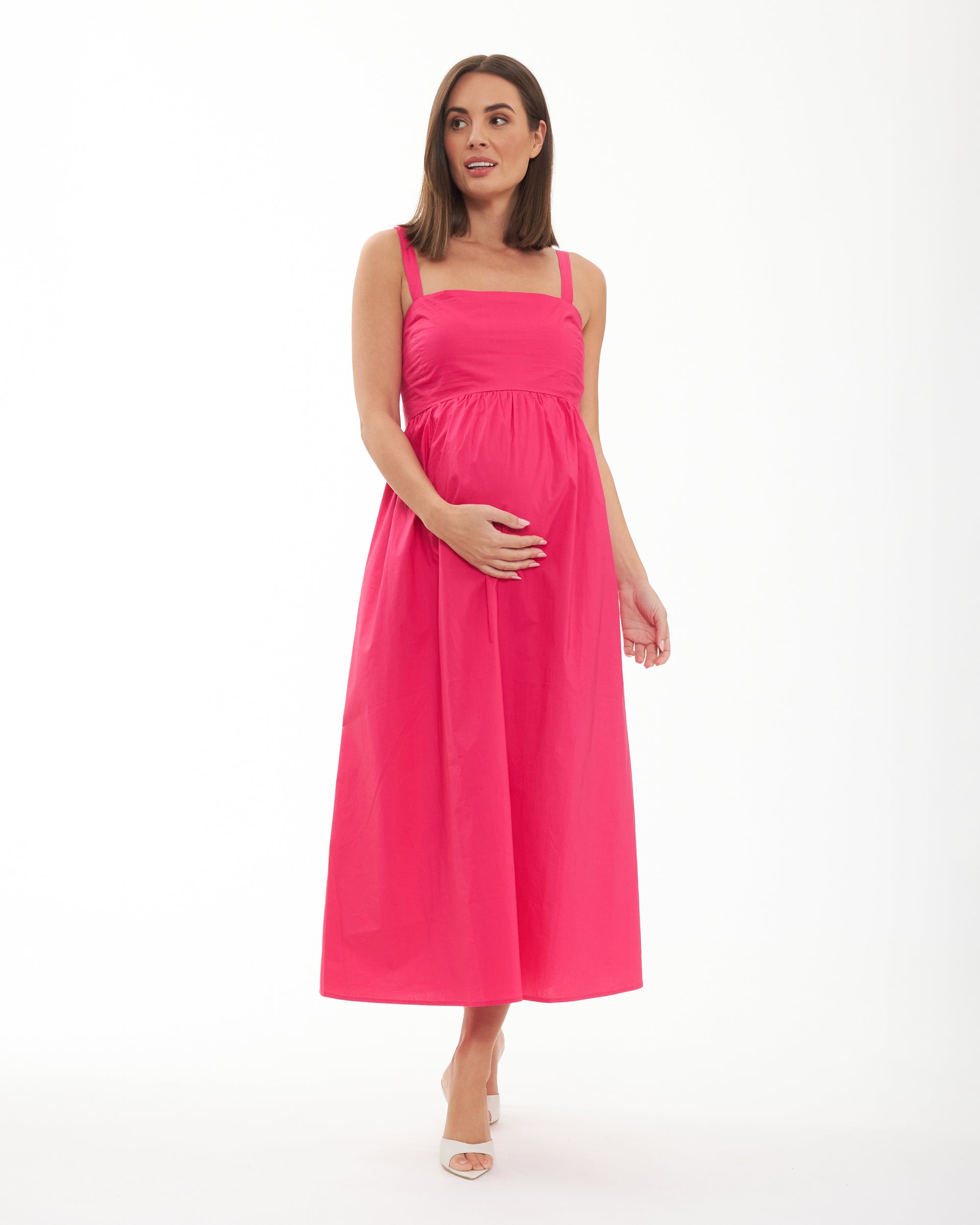 Tamara Tie Back Dress Hot Pink