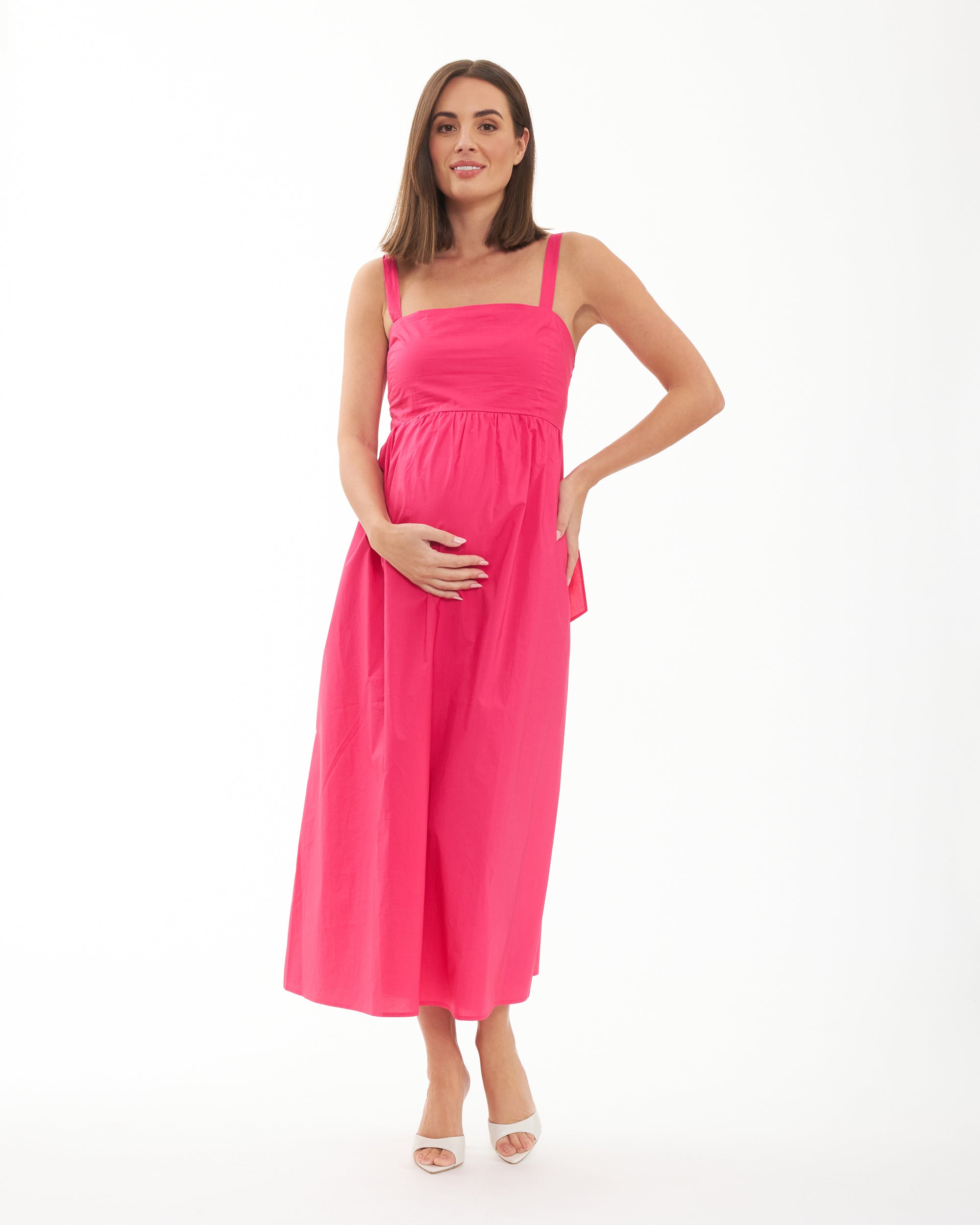 Tamara Tie Back Dress Hot Pink