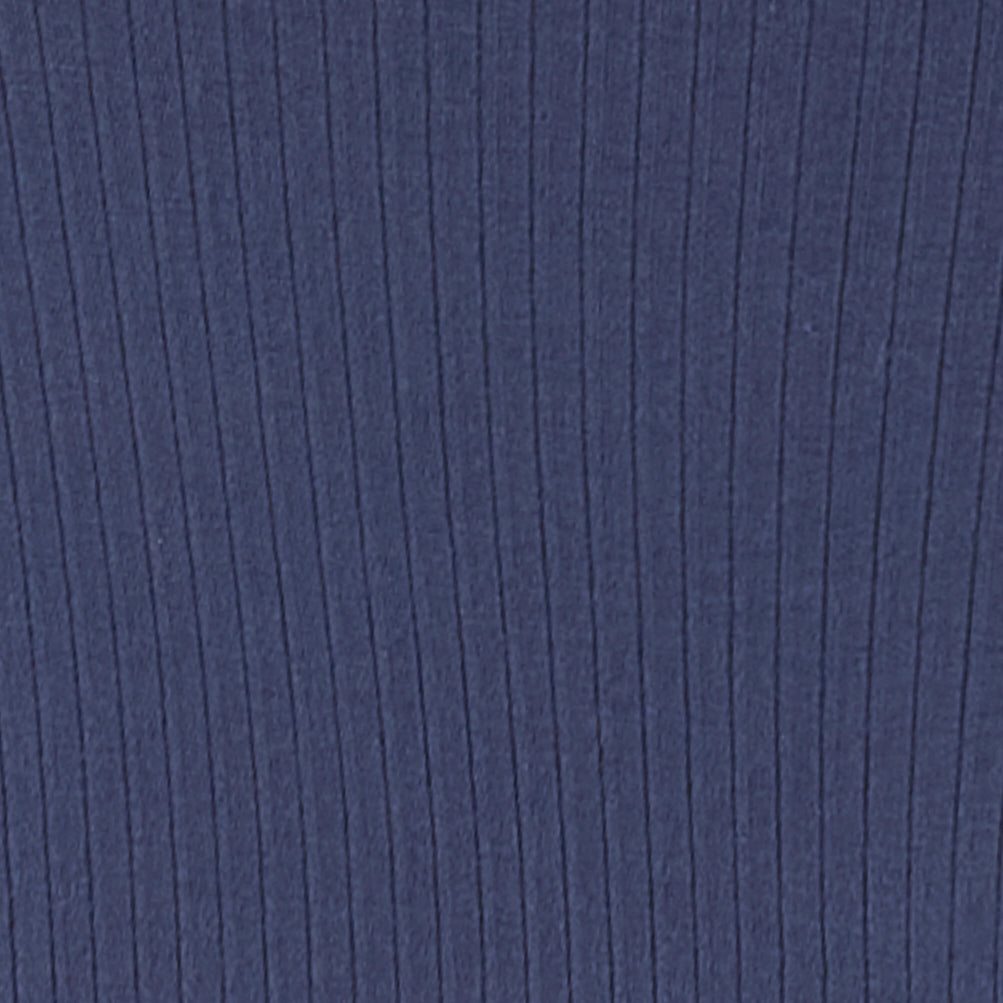 Navy blue fabric texture with a ribbed pattern