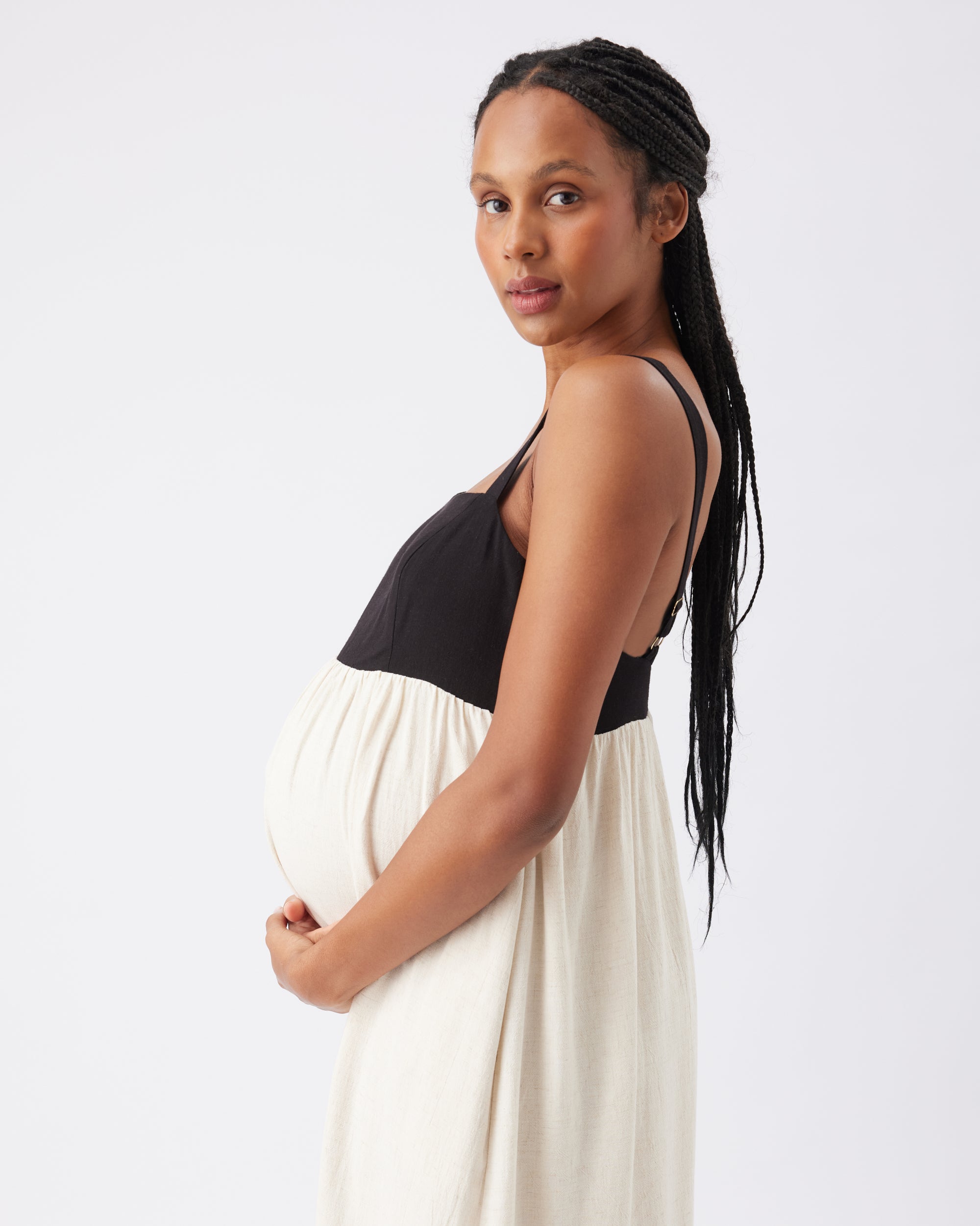 Olivia Dress Natural / Black