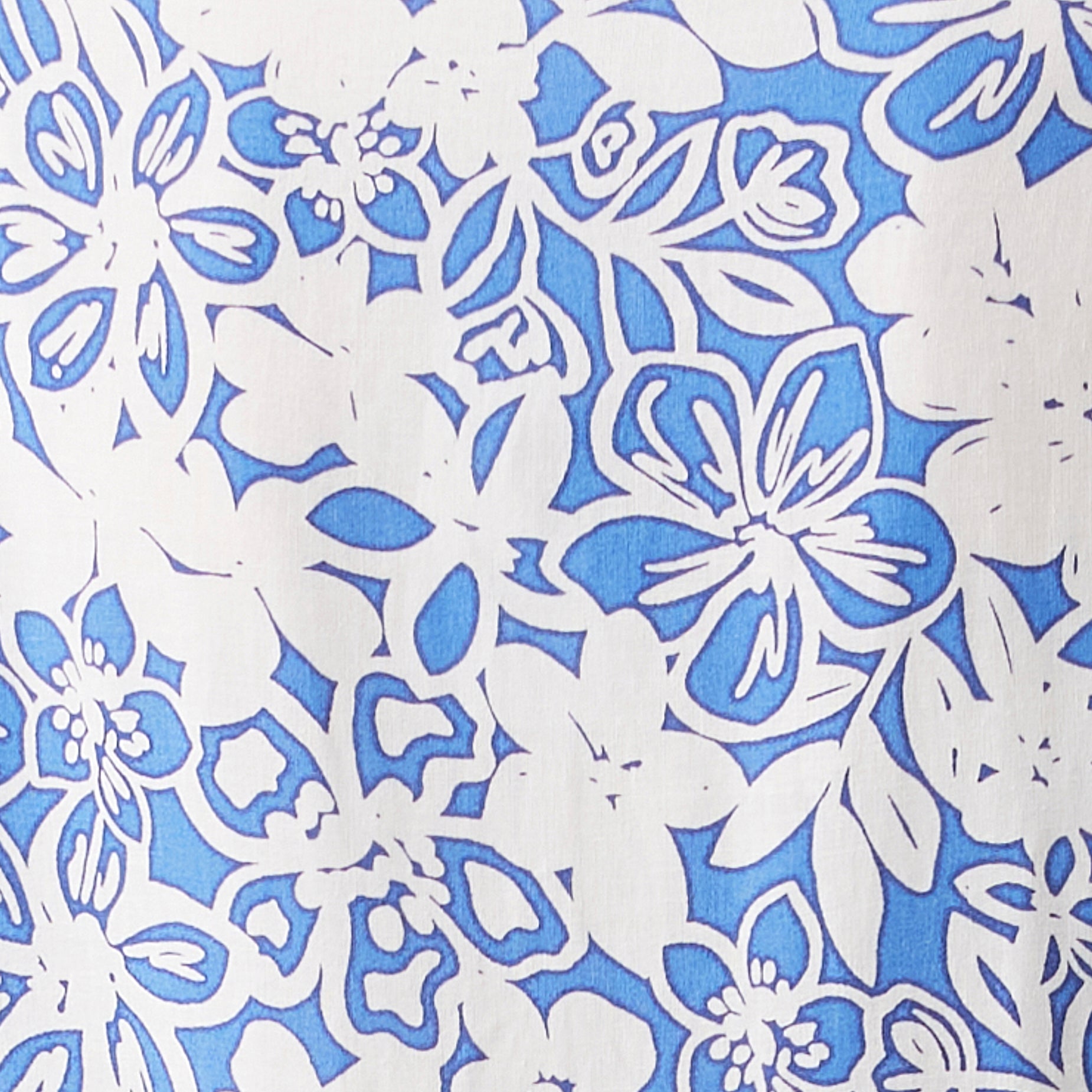 Nahla Linen Dress  Royal / White
