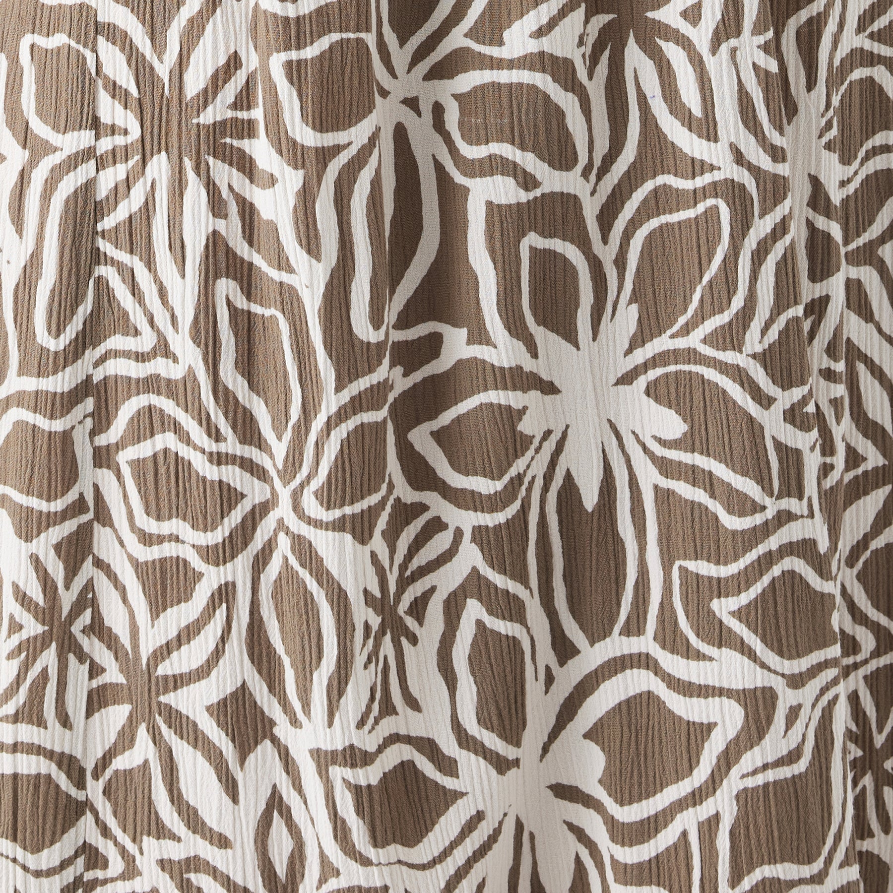 Alona Shirred Dress Olive / White