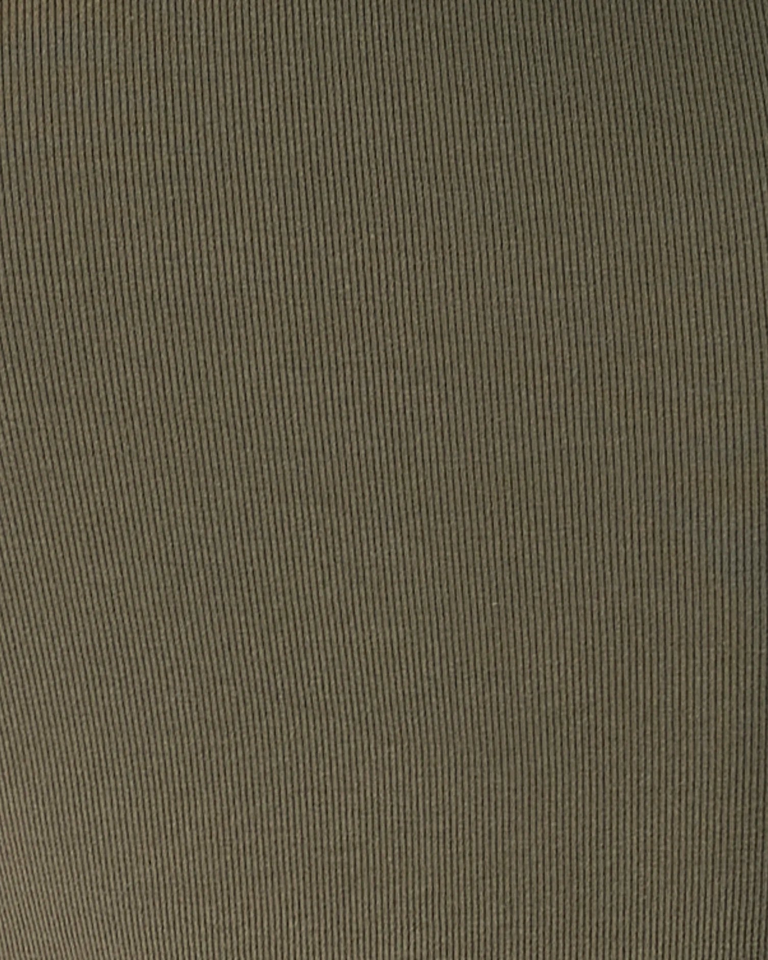 Close-up of a ribbed fabric texture in a muted olive green color.