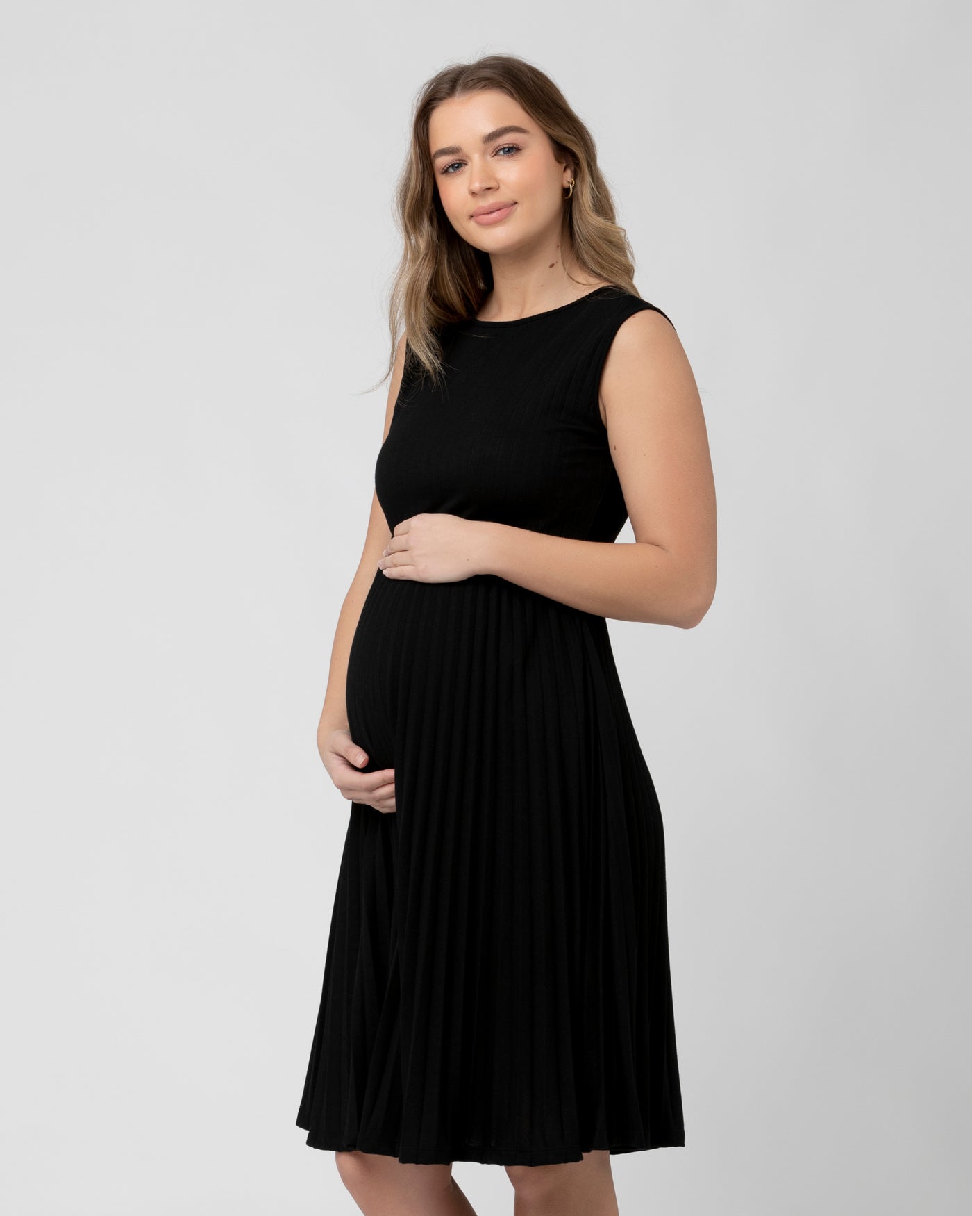 Dress with Knife Pleats