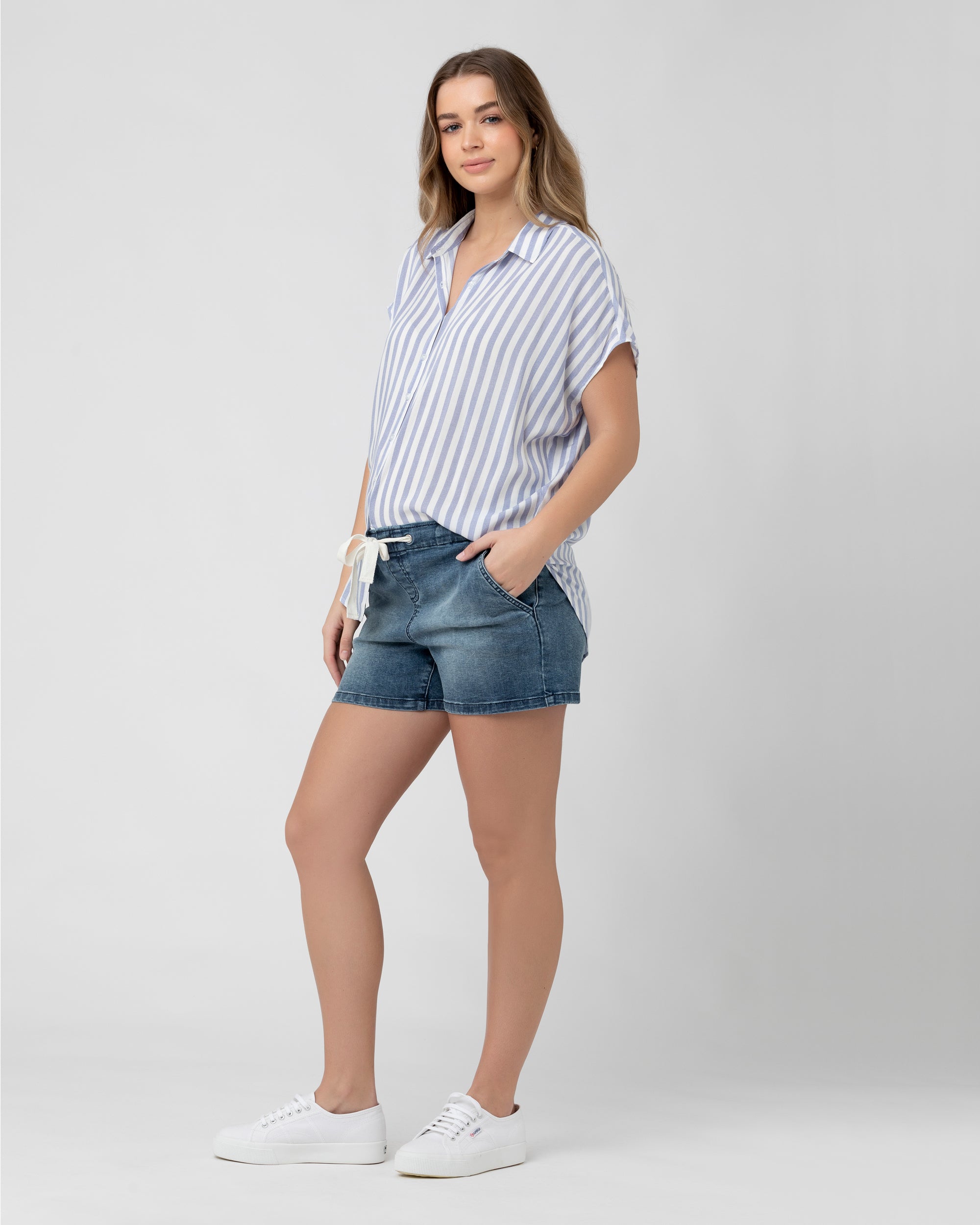 Bailey Denim Short Blue