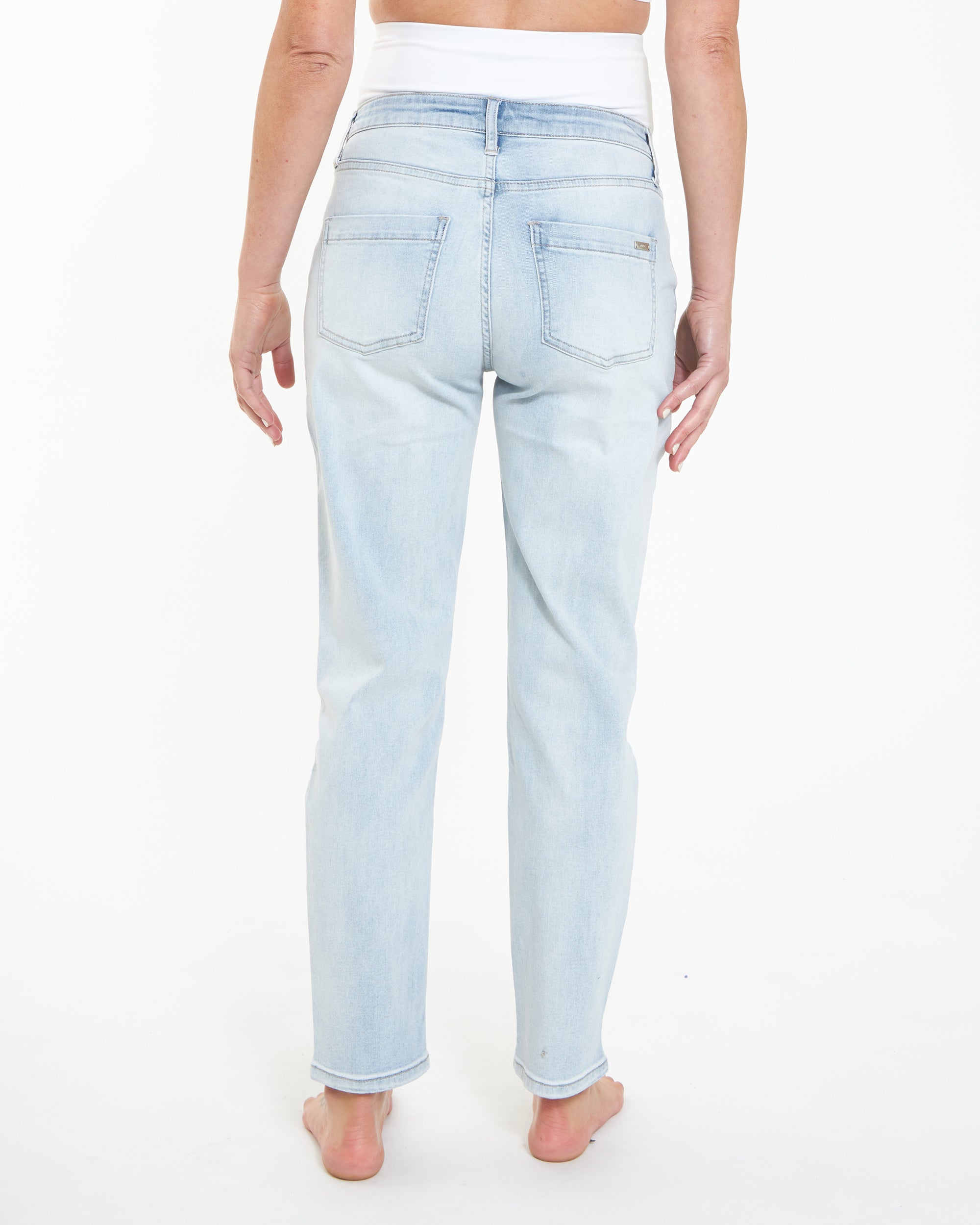 Hunter Over Bump Crop Jean Clean Fade