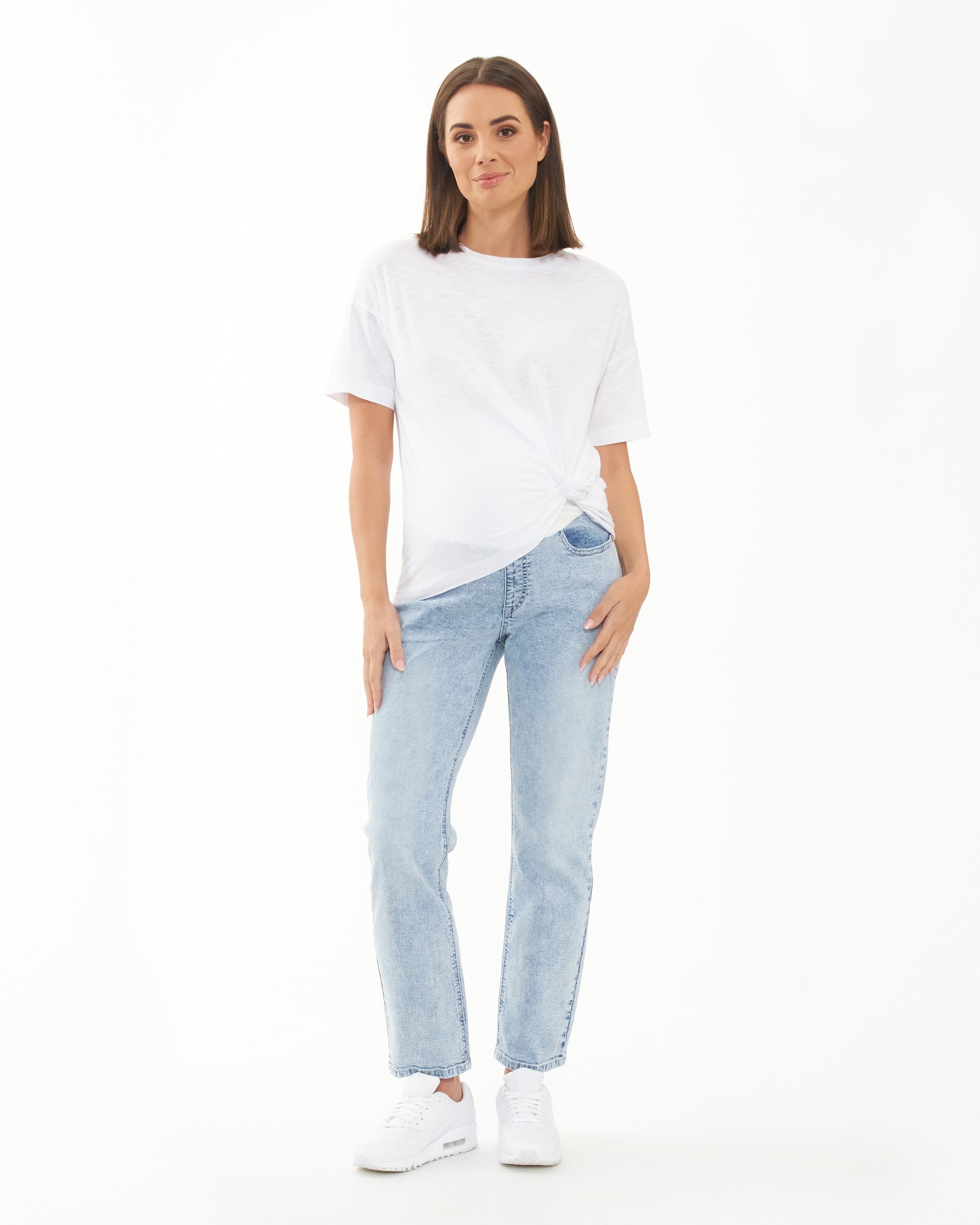 Nova Over Bump Crop Jean Blue Haze