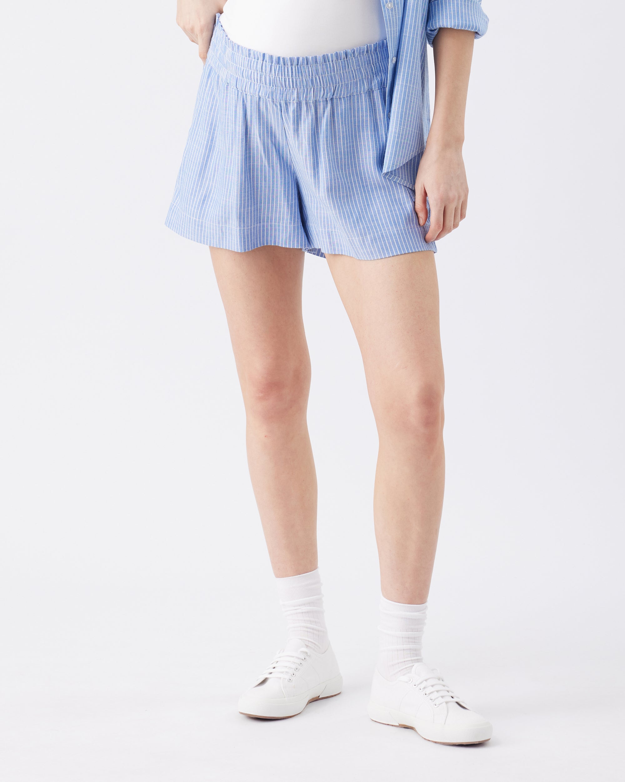 Abby Stripe Short Blue / White