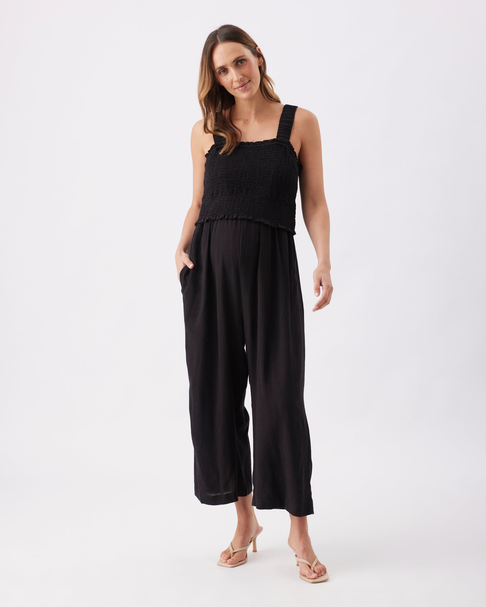 Tilda Nursing Jumpsuit Black