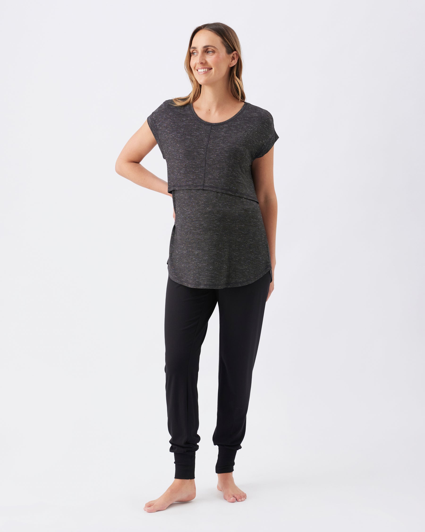 Dreamy Nursing Tee Granite