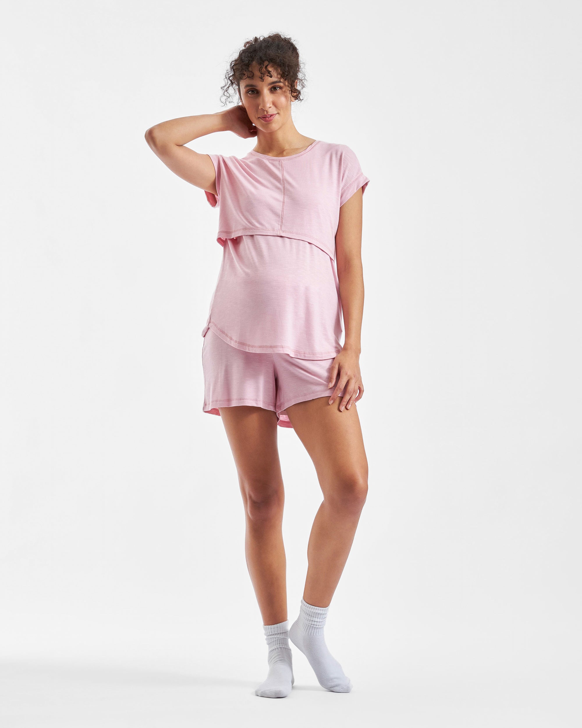 Dreamy Lounge Short  Dusty Pink