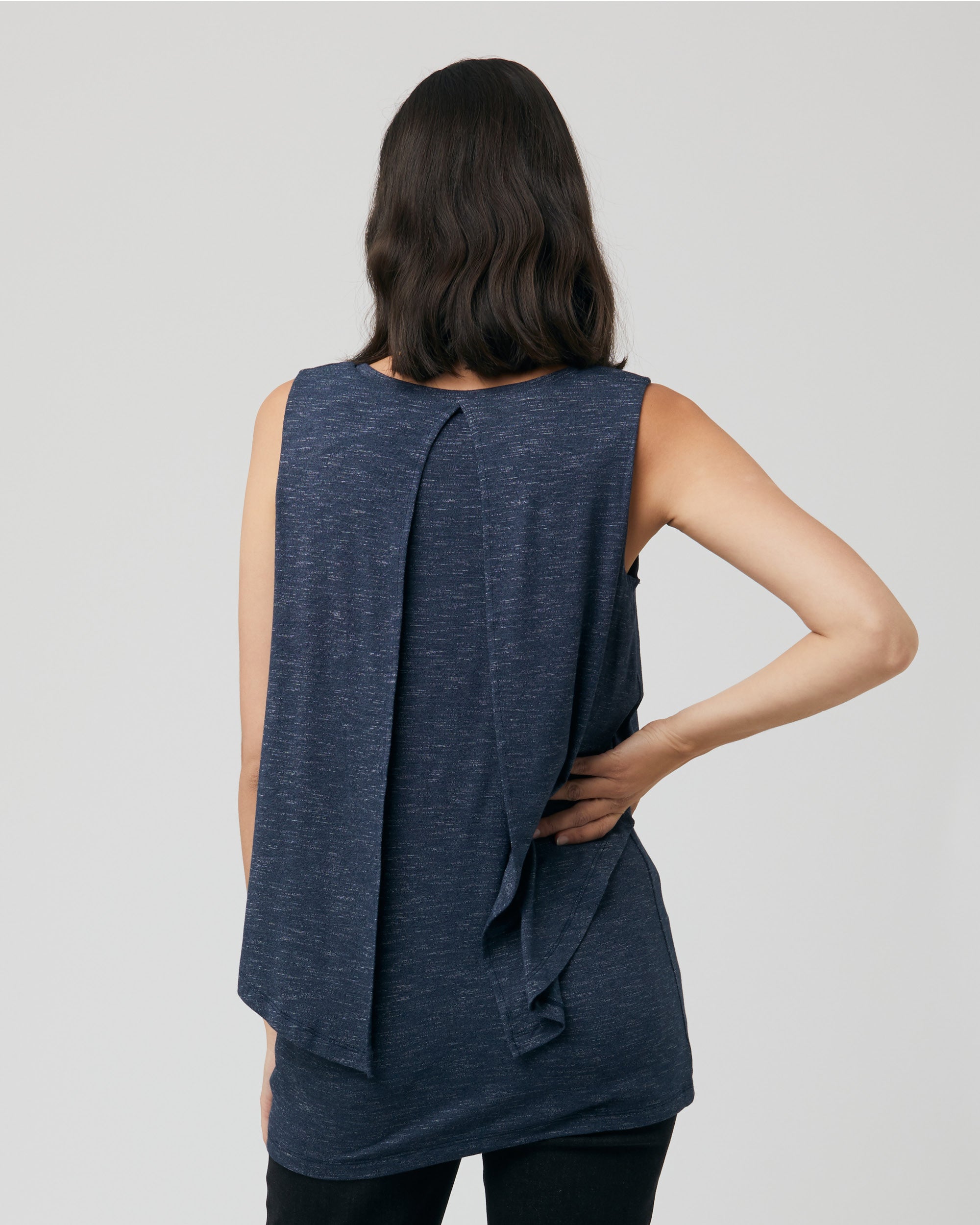 Summer Swing Back Nursing Tank Denim