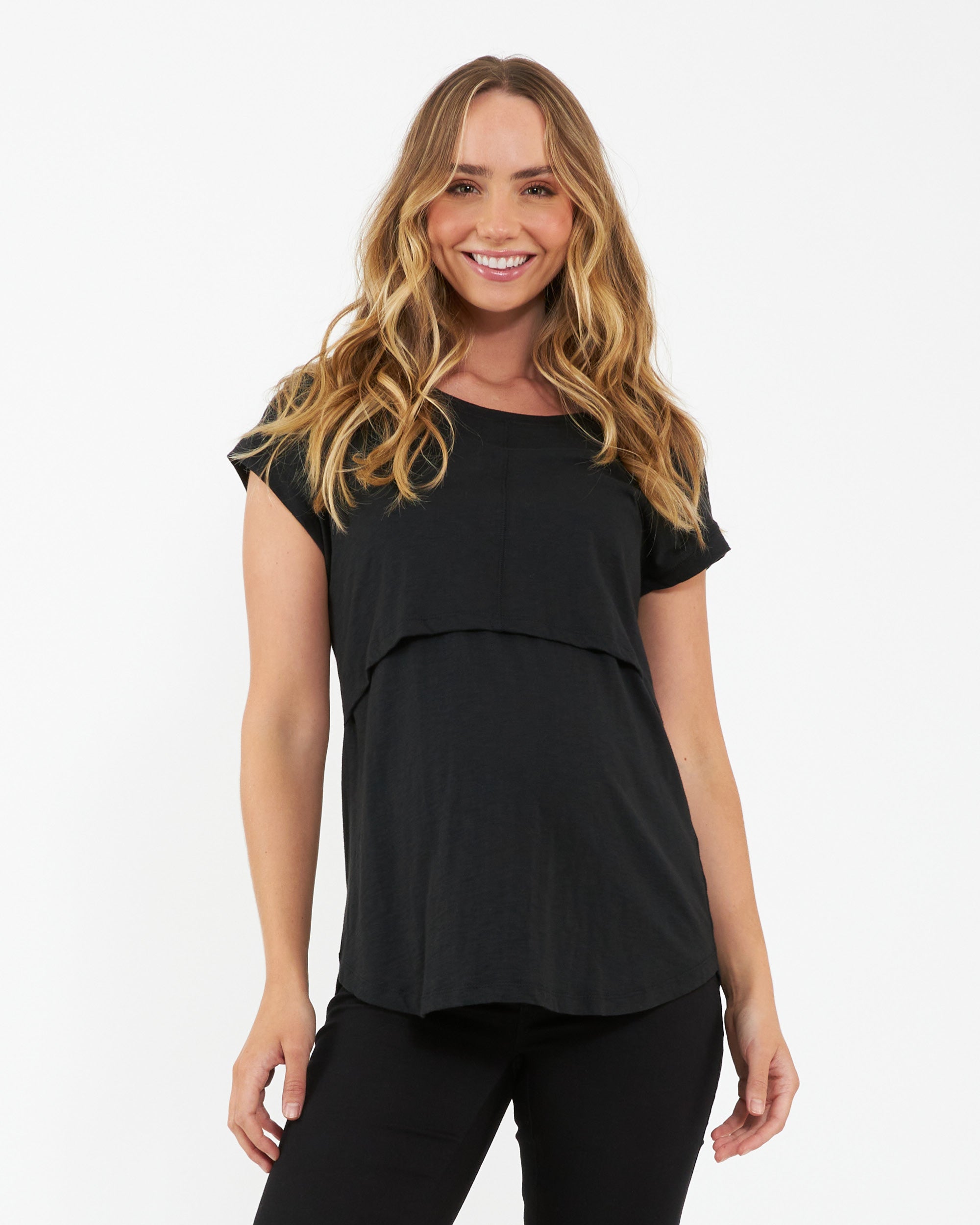 Richie Nursing Tee Black