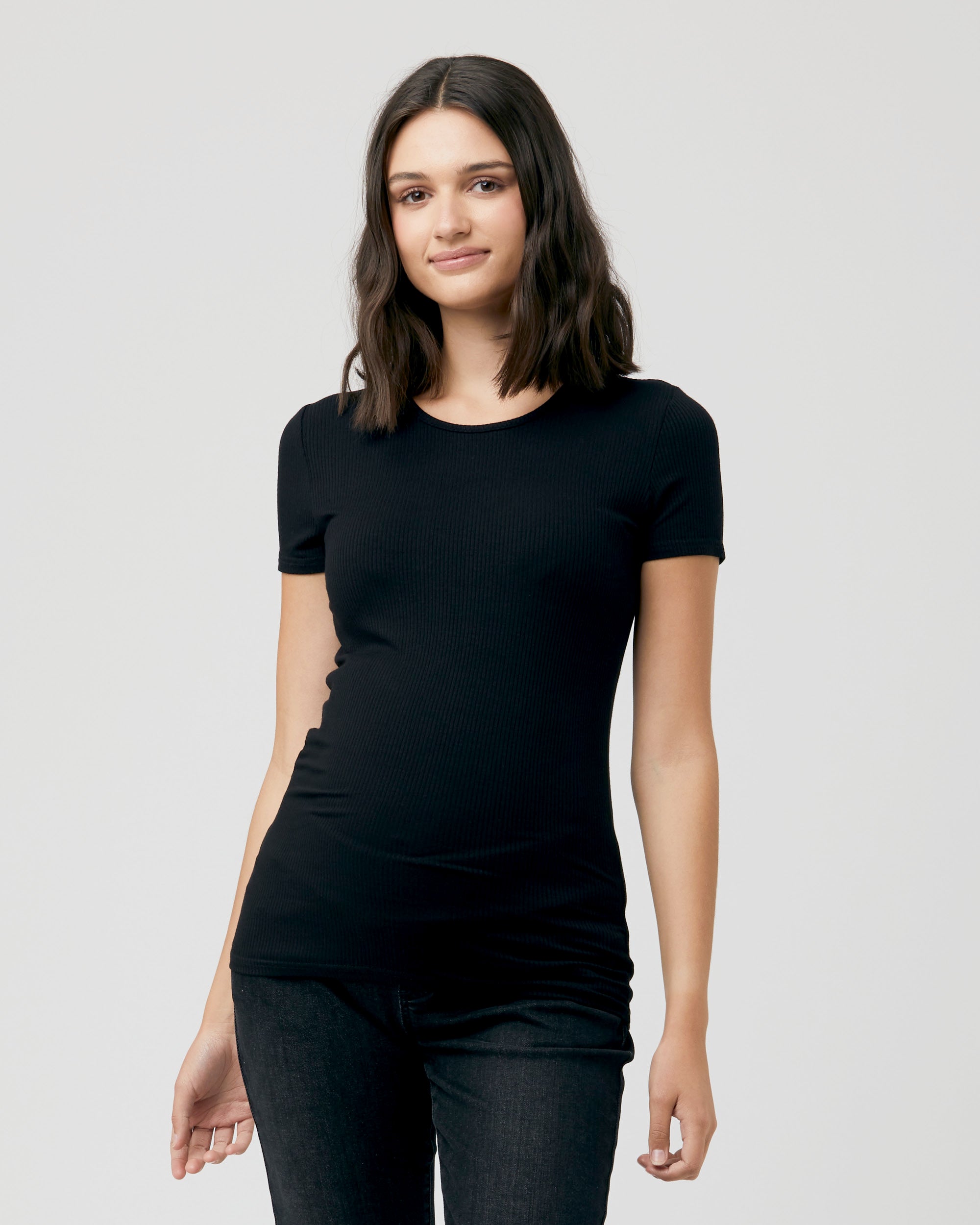 Short Sleeve Round About Tee Black