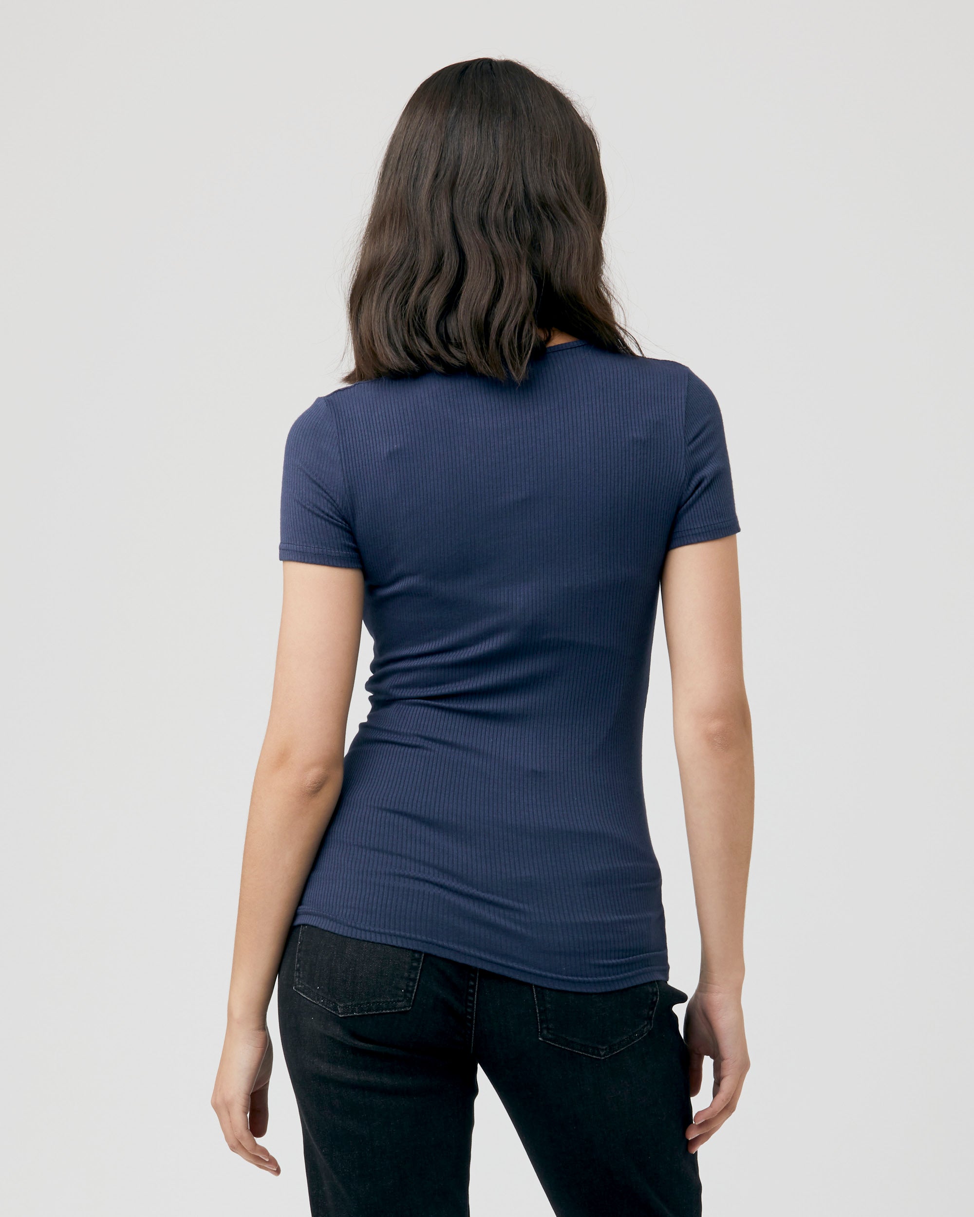 Short Sleeve Round About Tee Navy