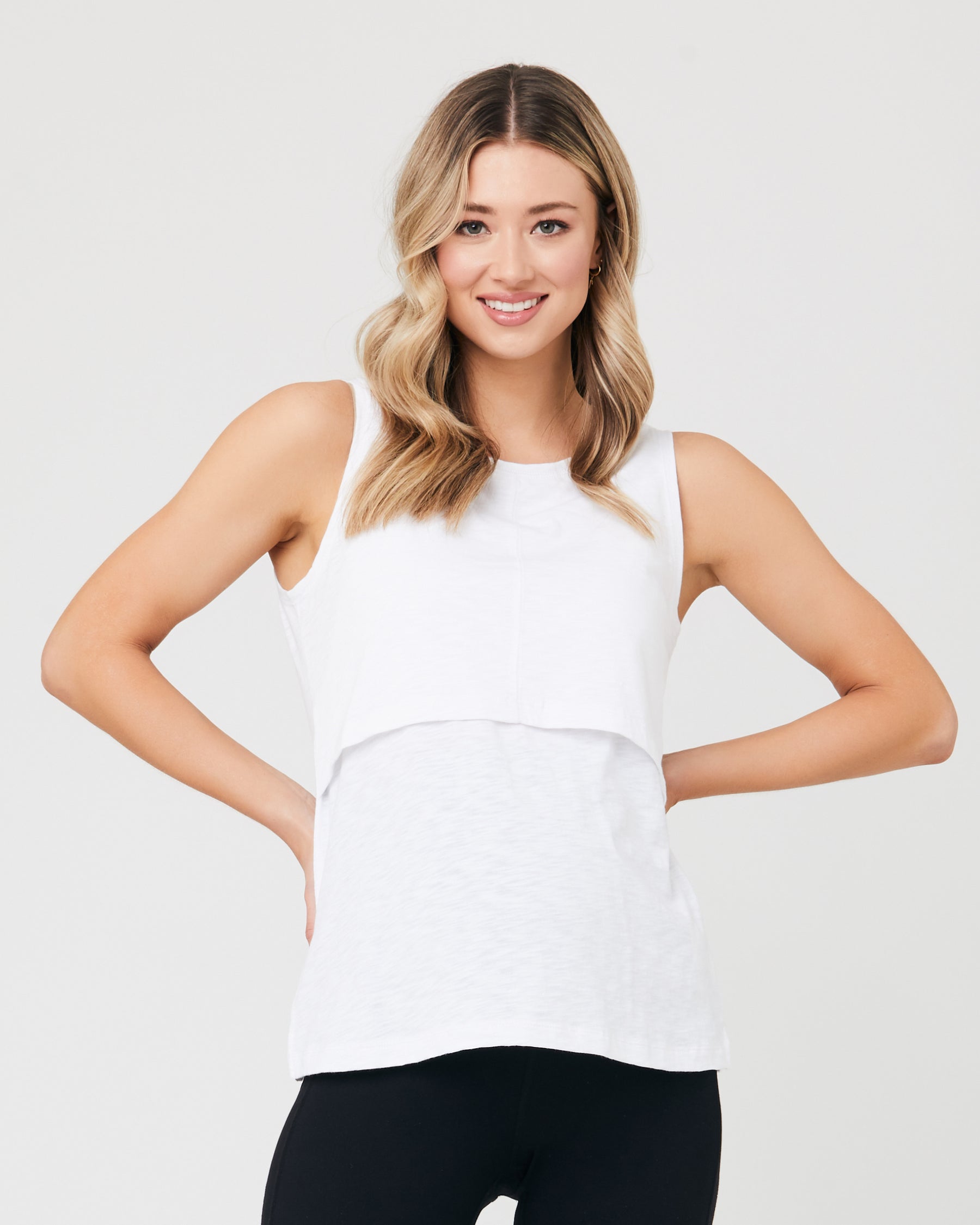 Richie Nursing Tank  White