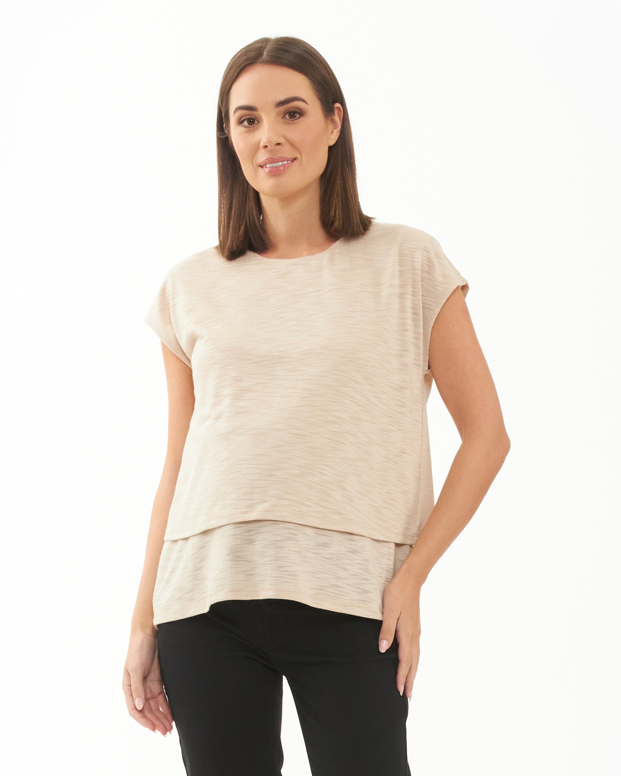 Jazmin Nursing Tee  Natural