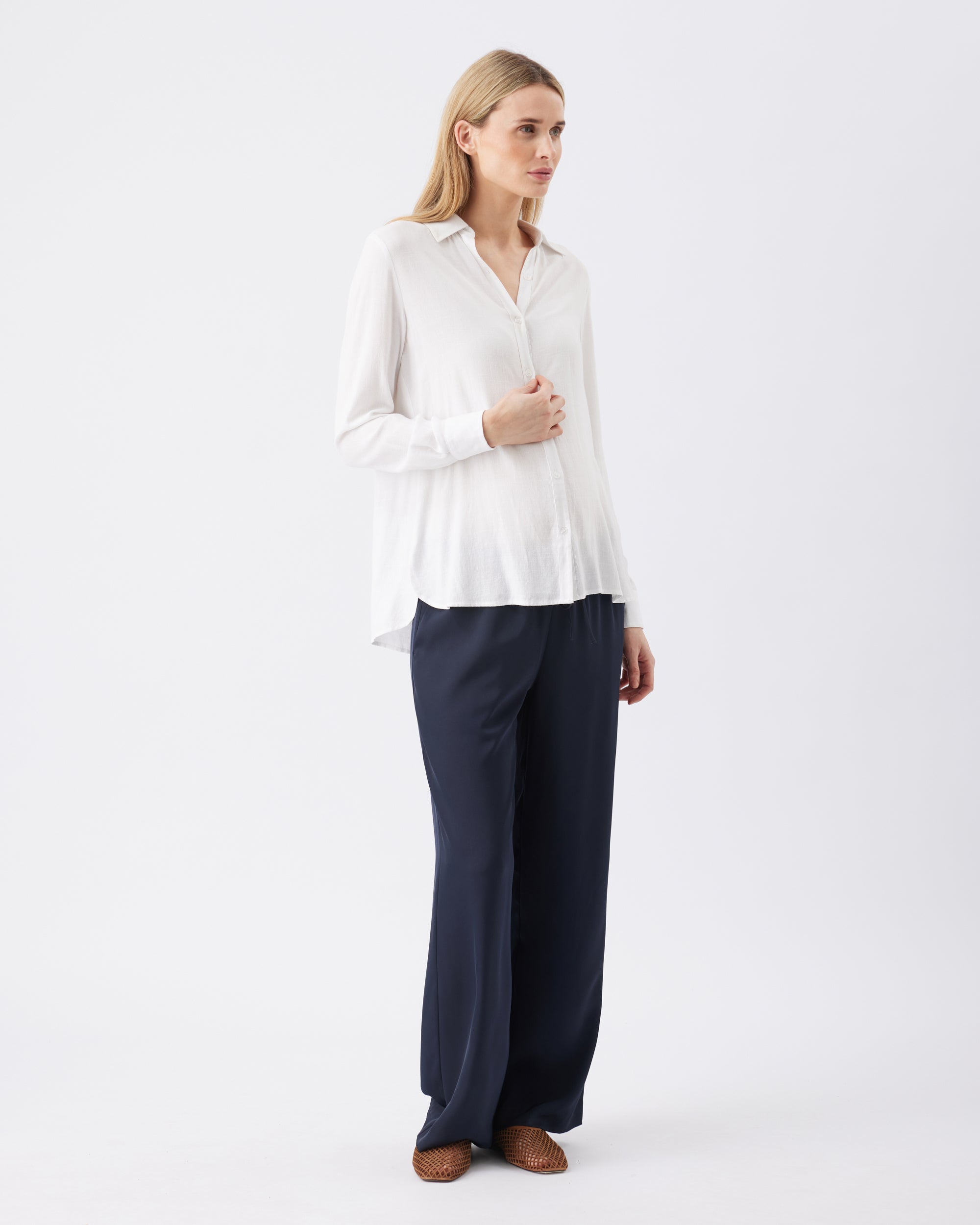 Clara Relaxed Shirt  White