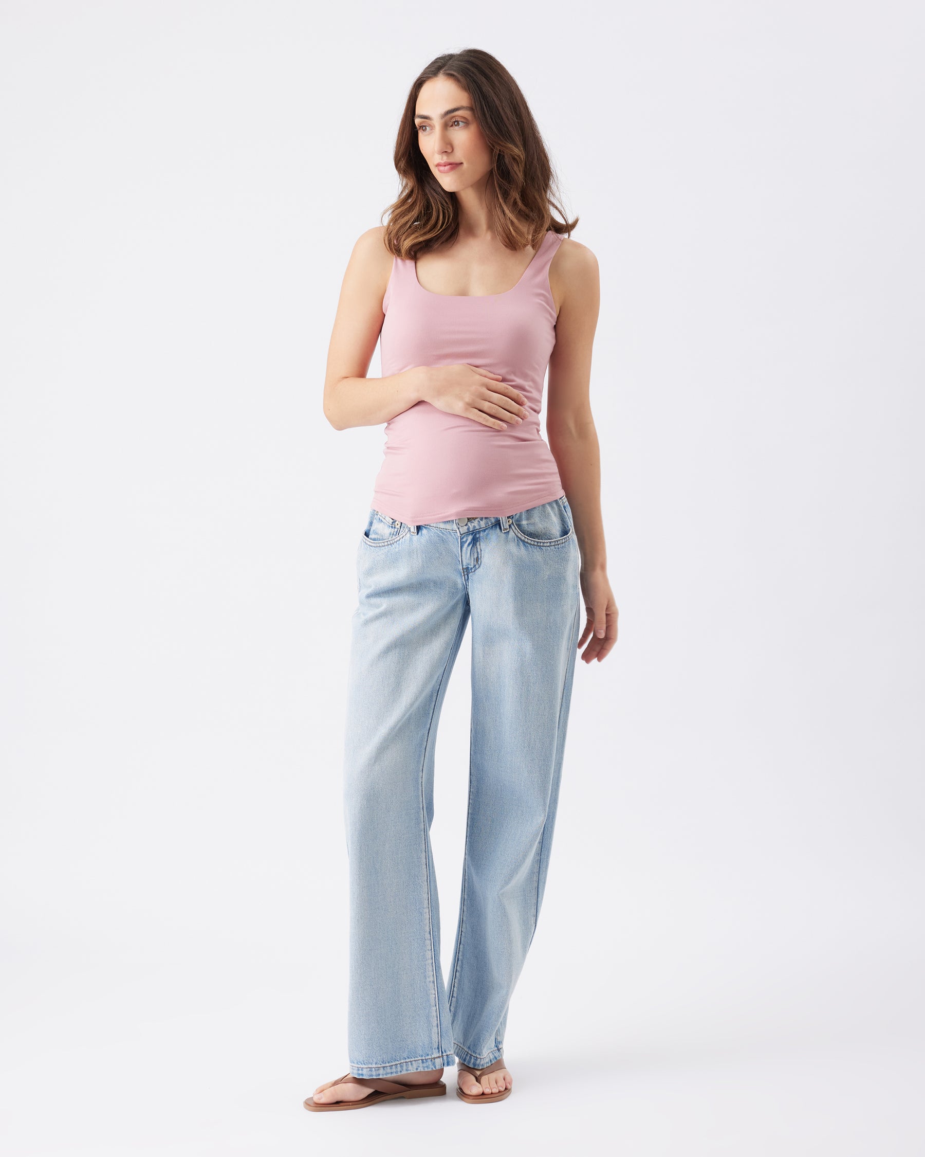 Luxe Knit Tank Top  Pink