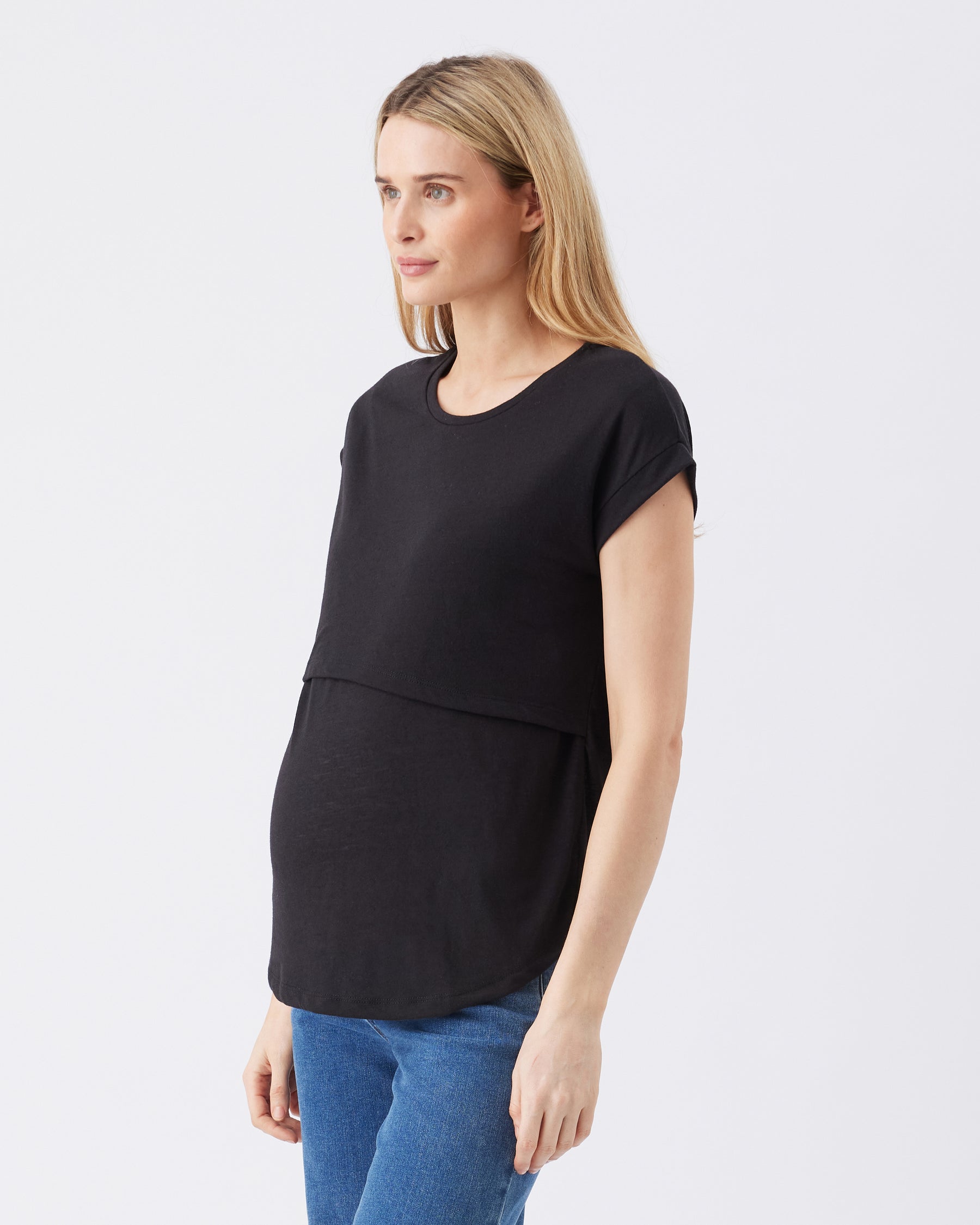 Ziggy Nursing Tee  Black