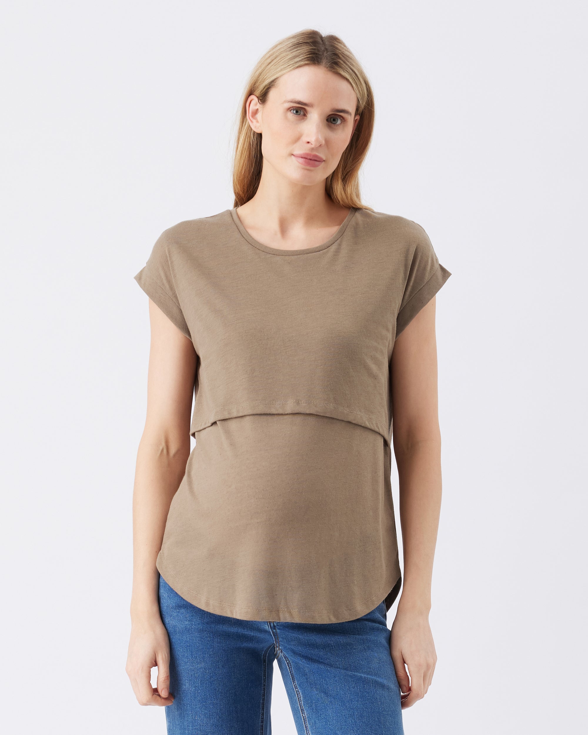 Ziggy Nursing Tee  Olive