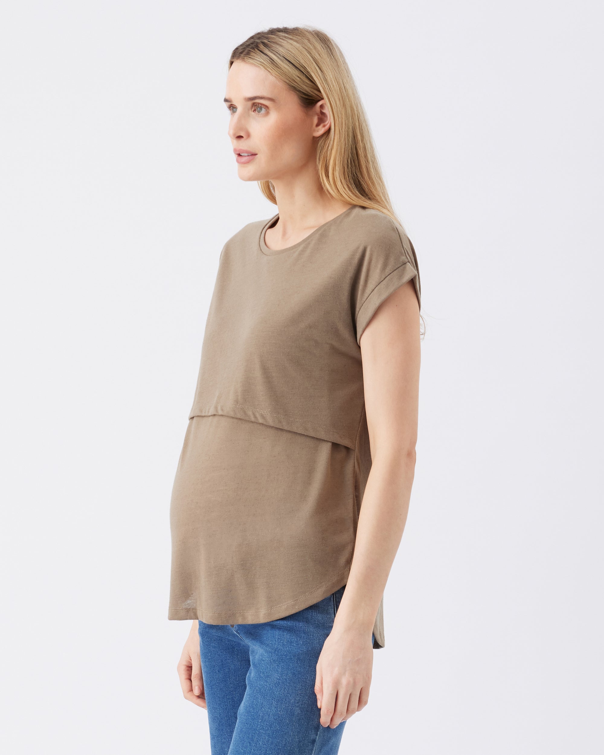 Ziggy Nursing Tee  Olive