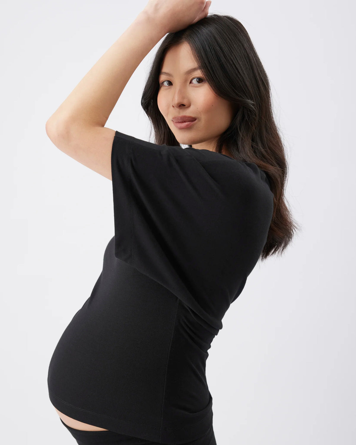 Evie Short Sleeve Top Black