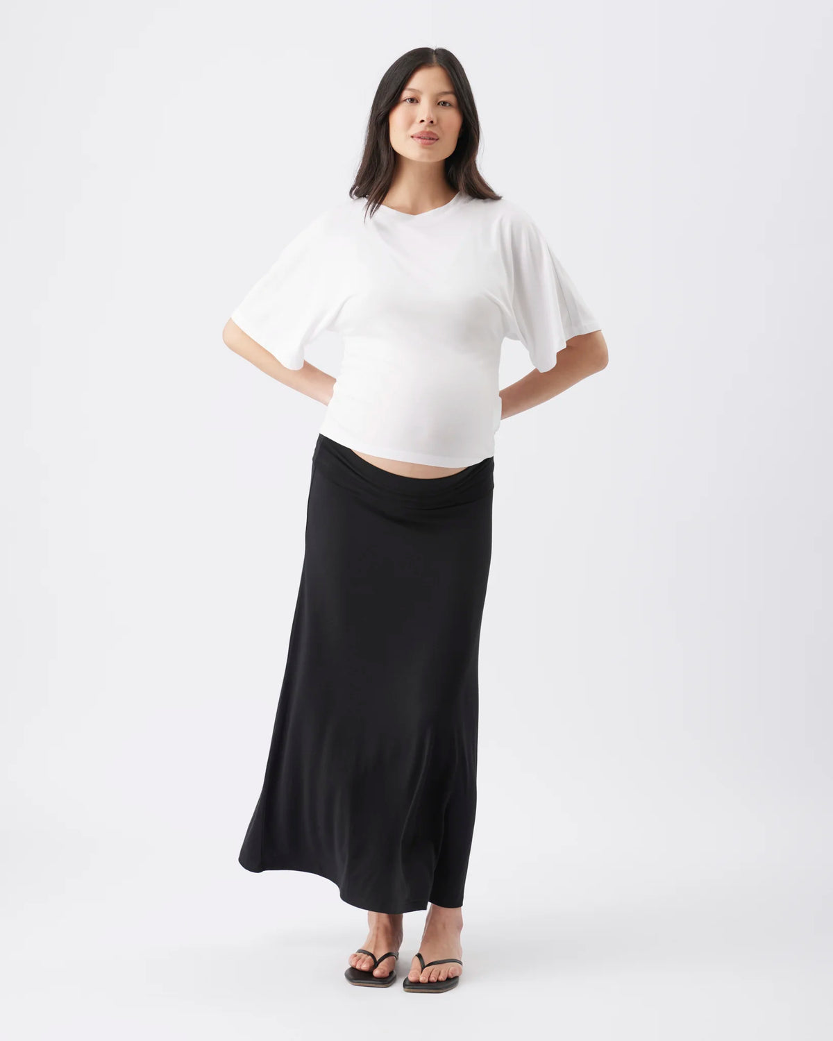 Evie Short Sleeve Top White