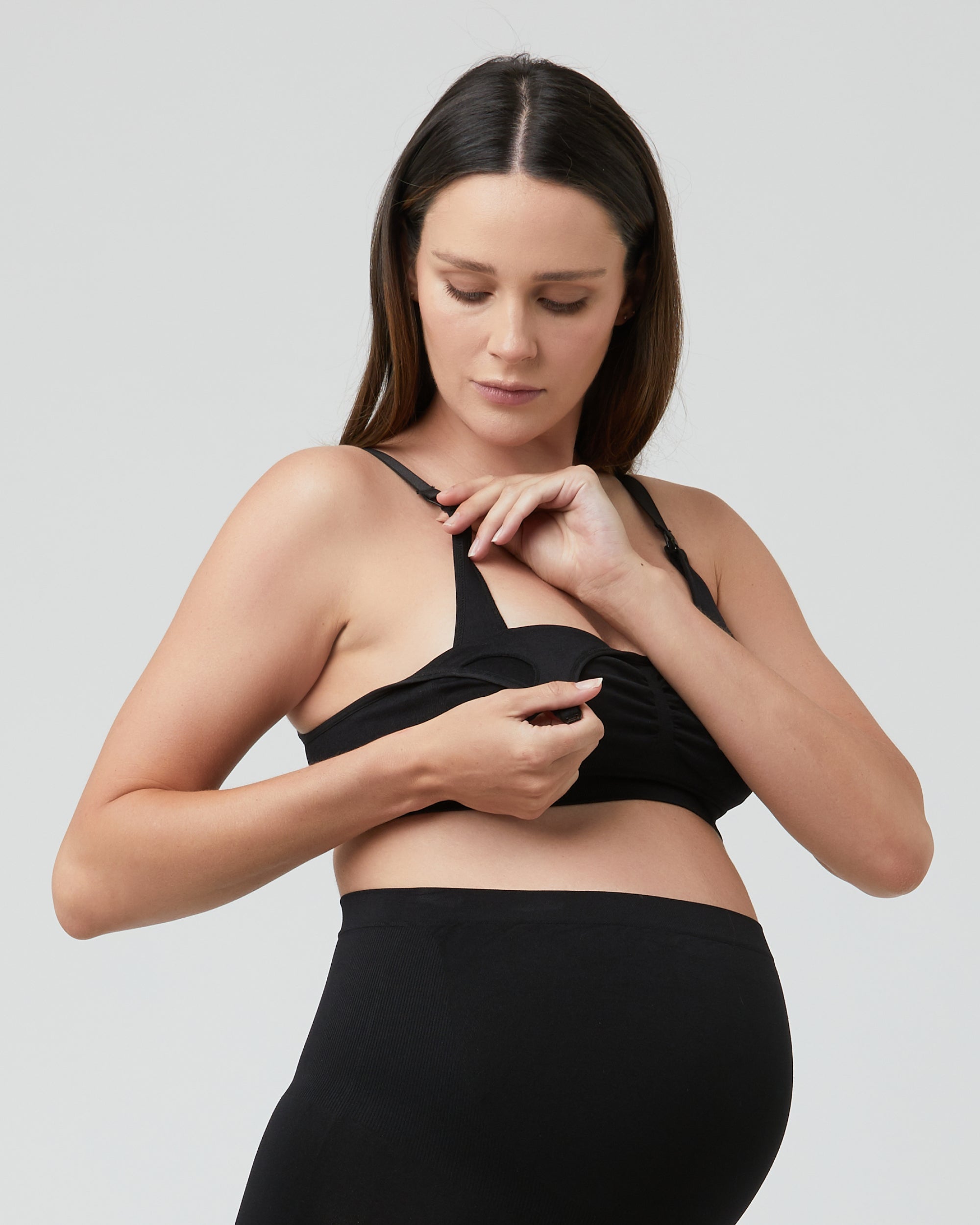 Seamless Nursing Bra - Black